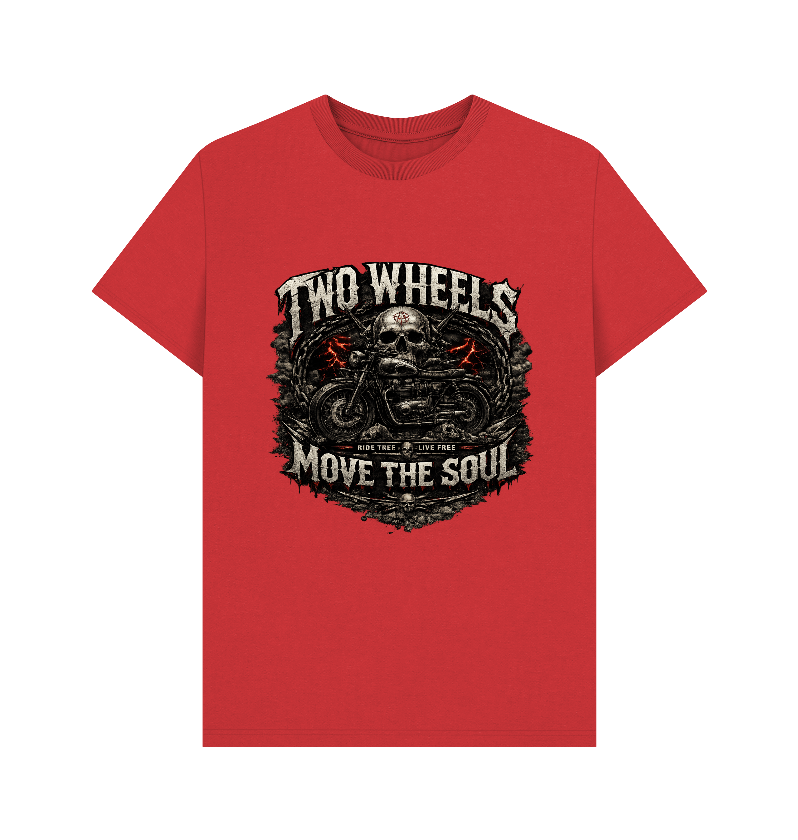 Red Printed T-shirt Front