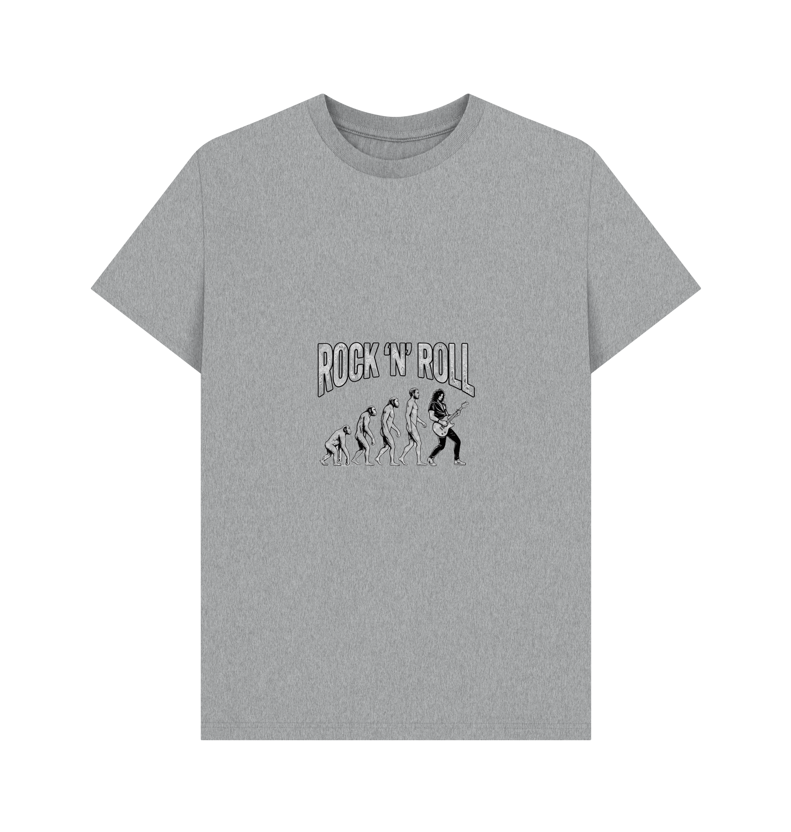 Athletic Grey Printed T-shirt Front