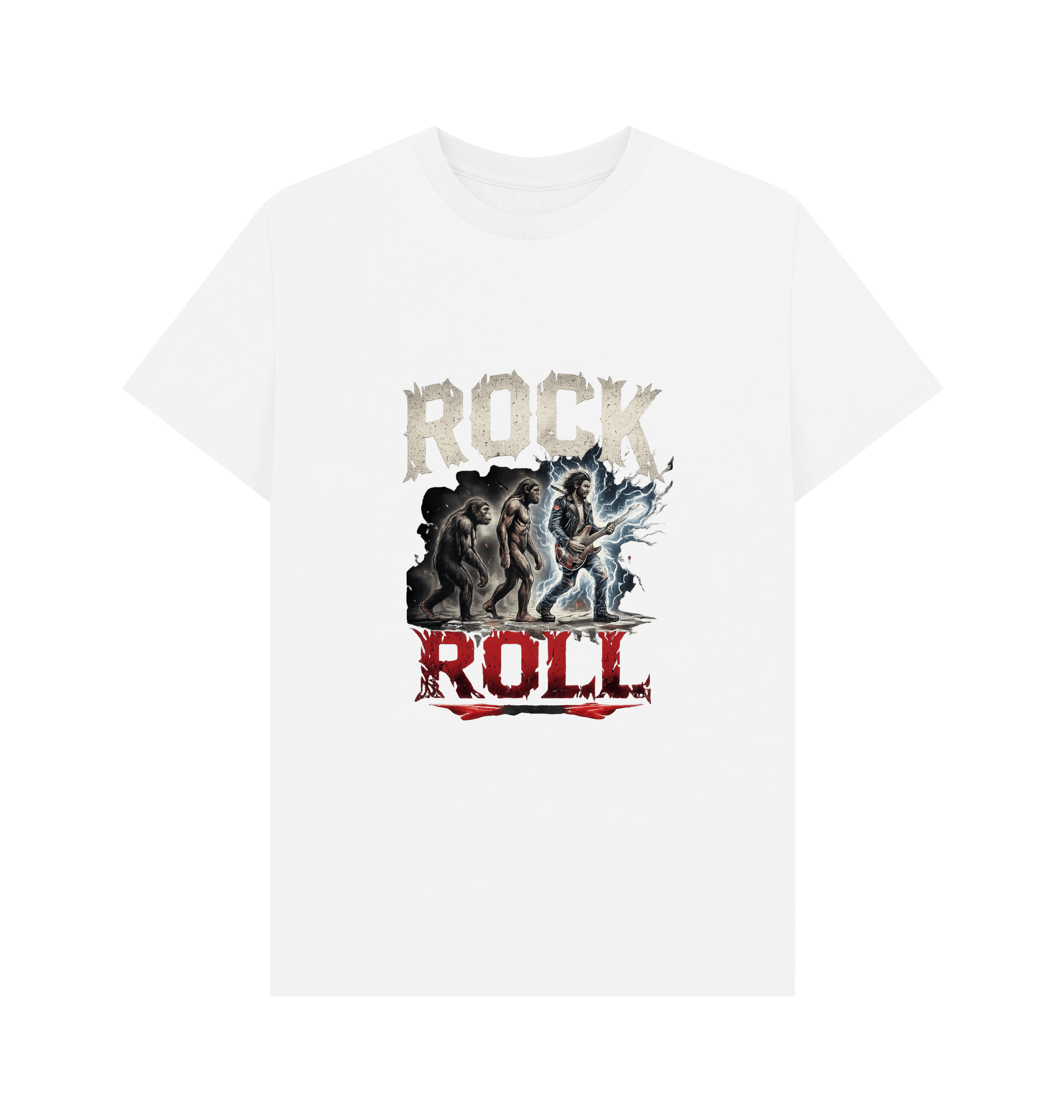 White Printed T-shirt Front