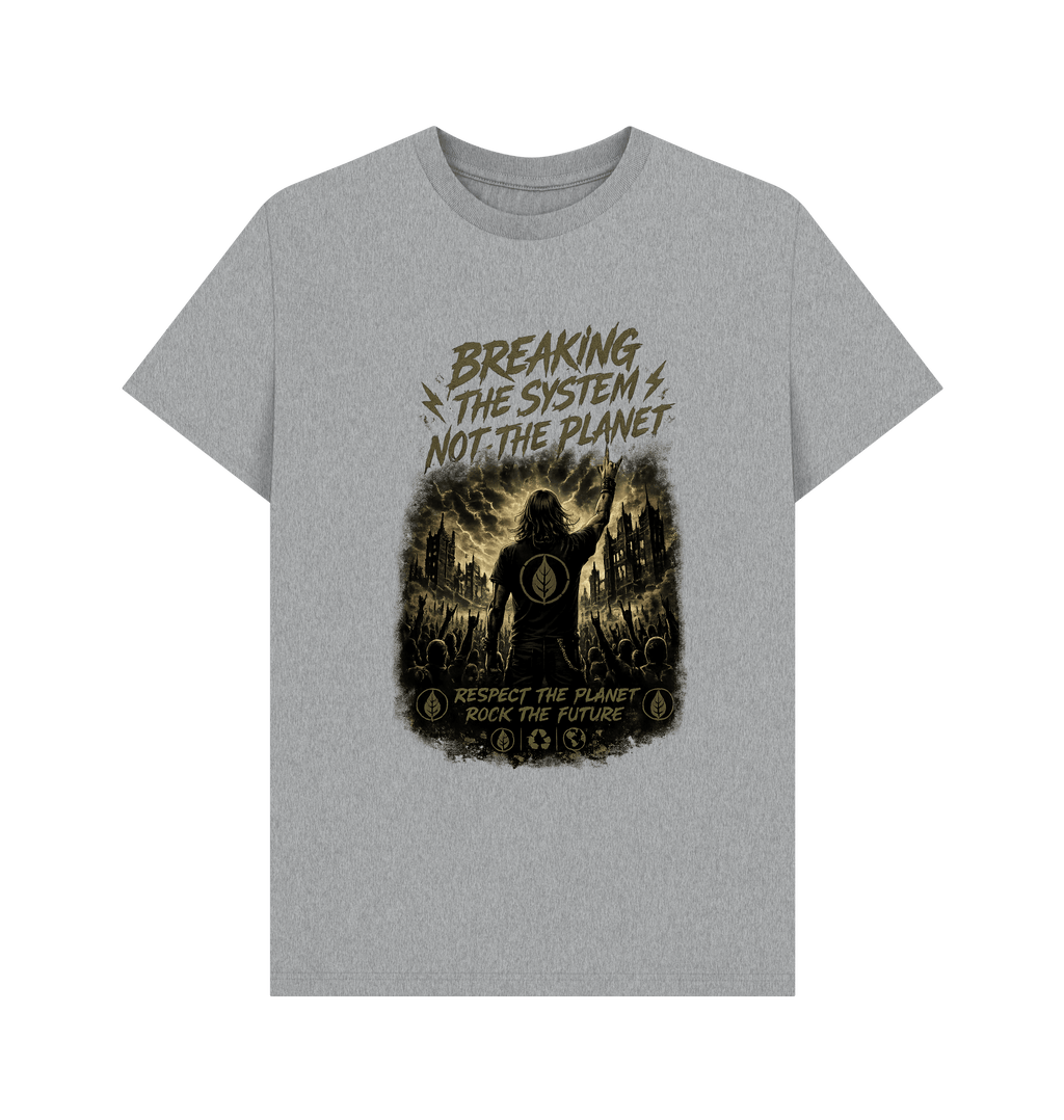 Athletic Grey Printed T-shirt Front