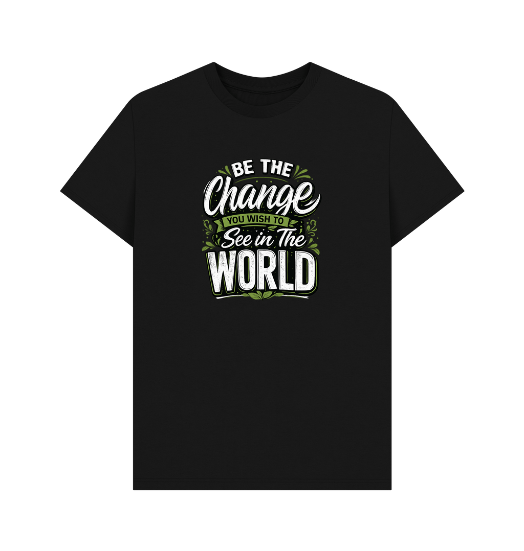 Black Printed T-shirt Front