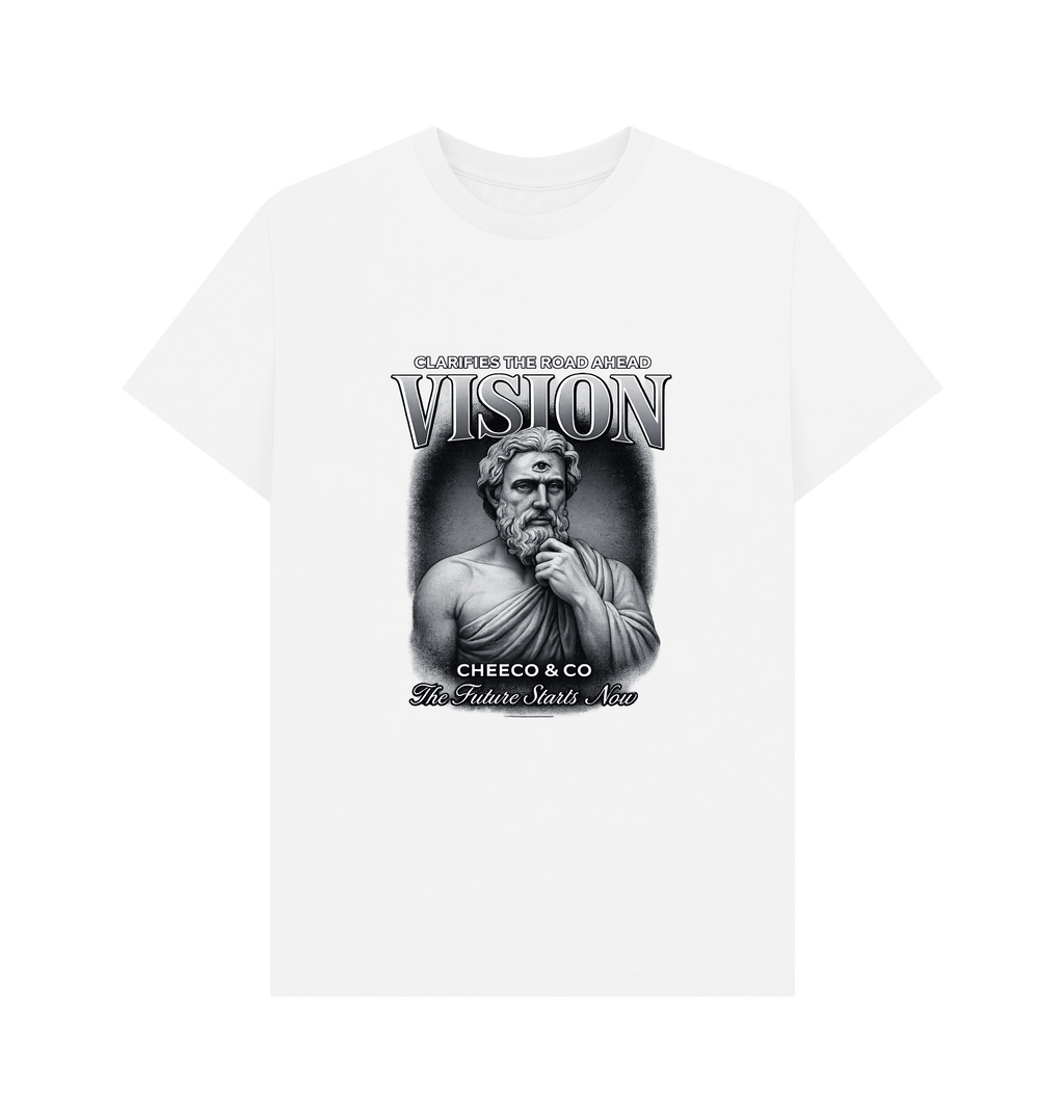 White Printed T-shirt Front