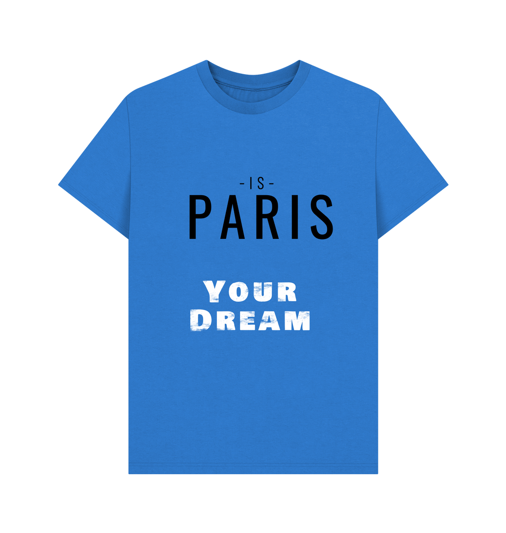 Bright Blue Printed T-shirt Front