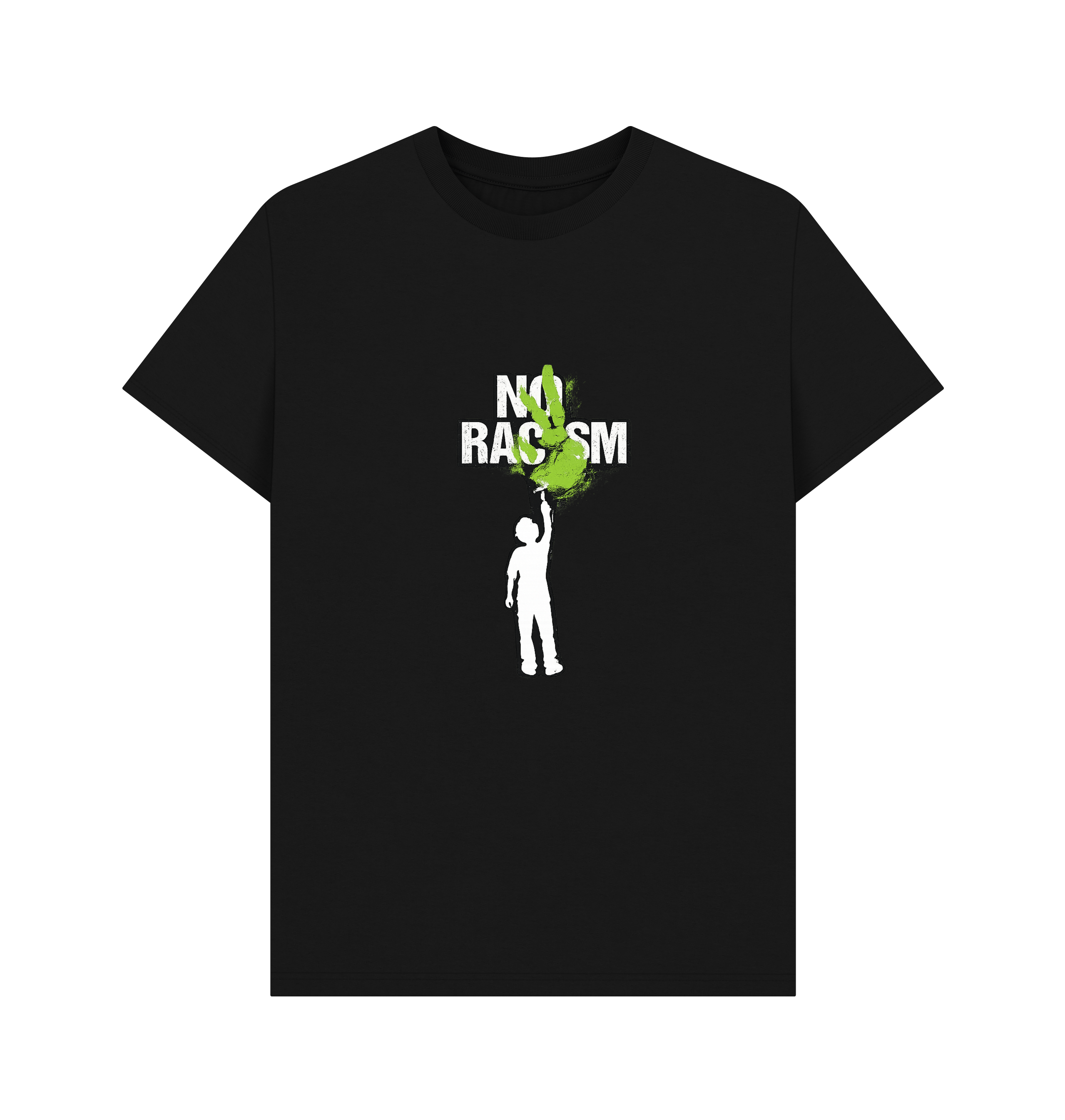 Black Printed T-shirt Front