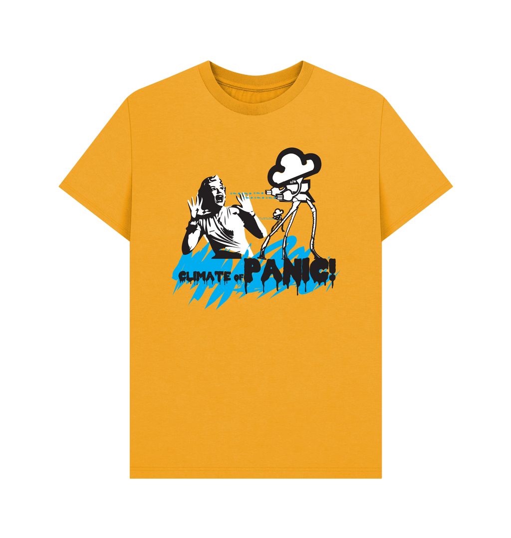 Mustard Printed T-shirt Front