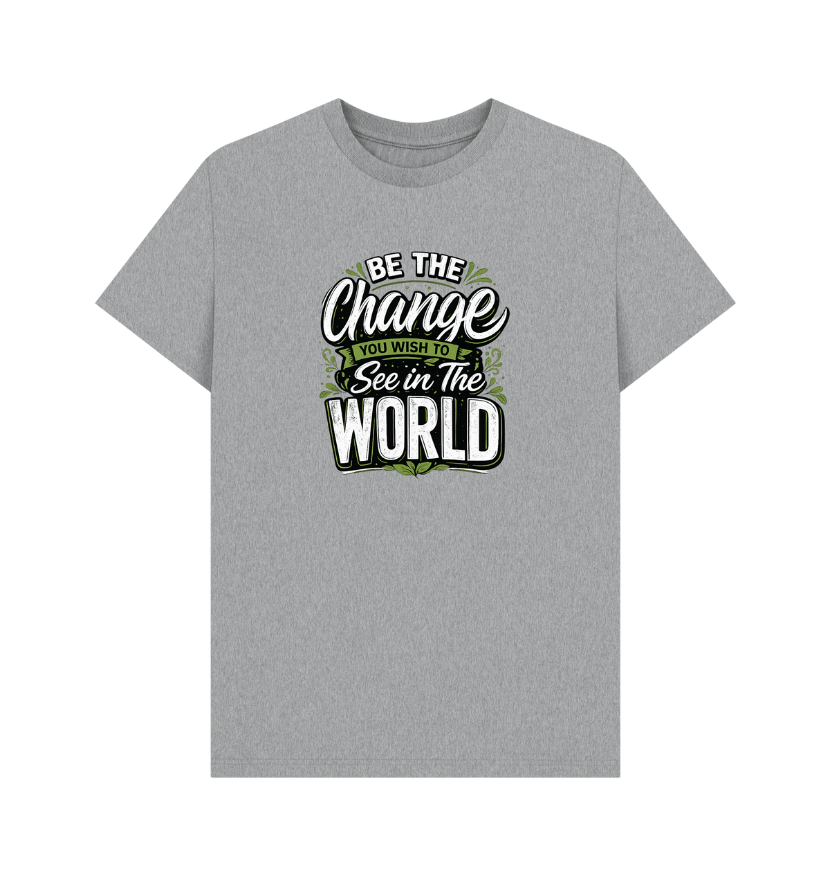Athletic Grey Printed T-shirt Front