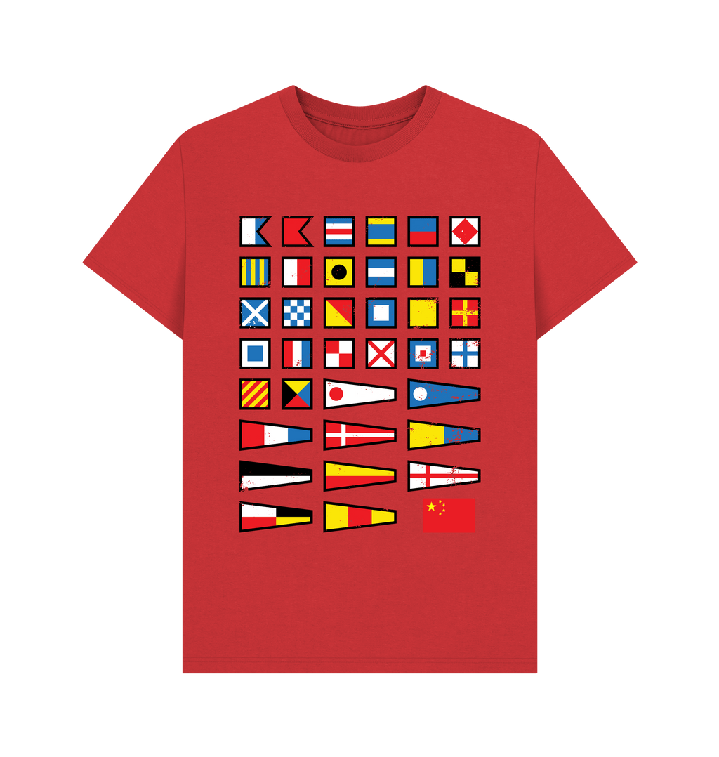 Red Printed T-shirt Front
