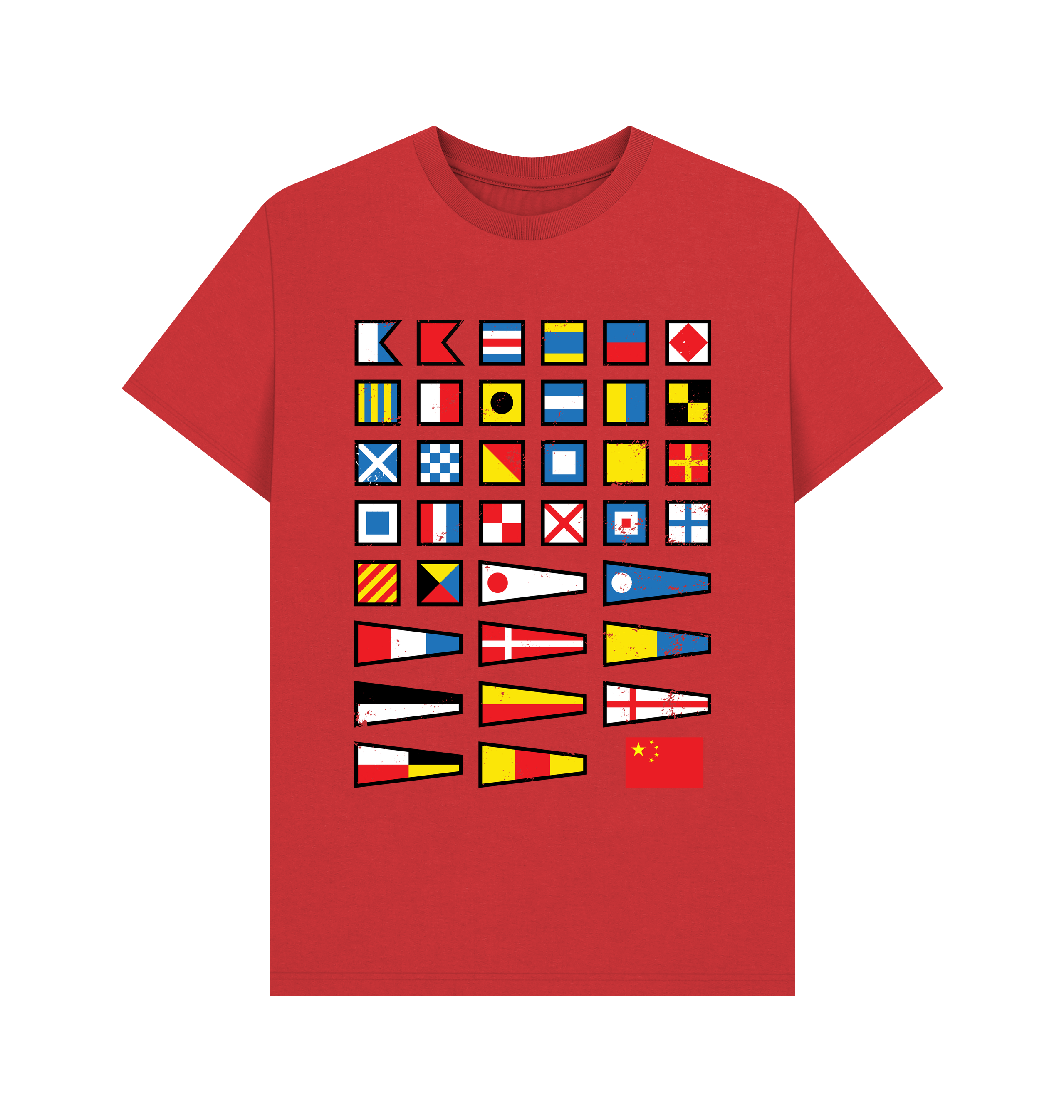 Red Printed T-shirt Front