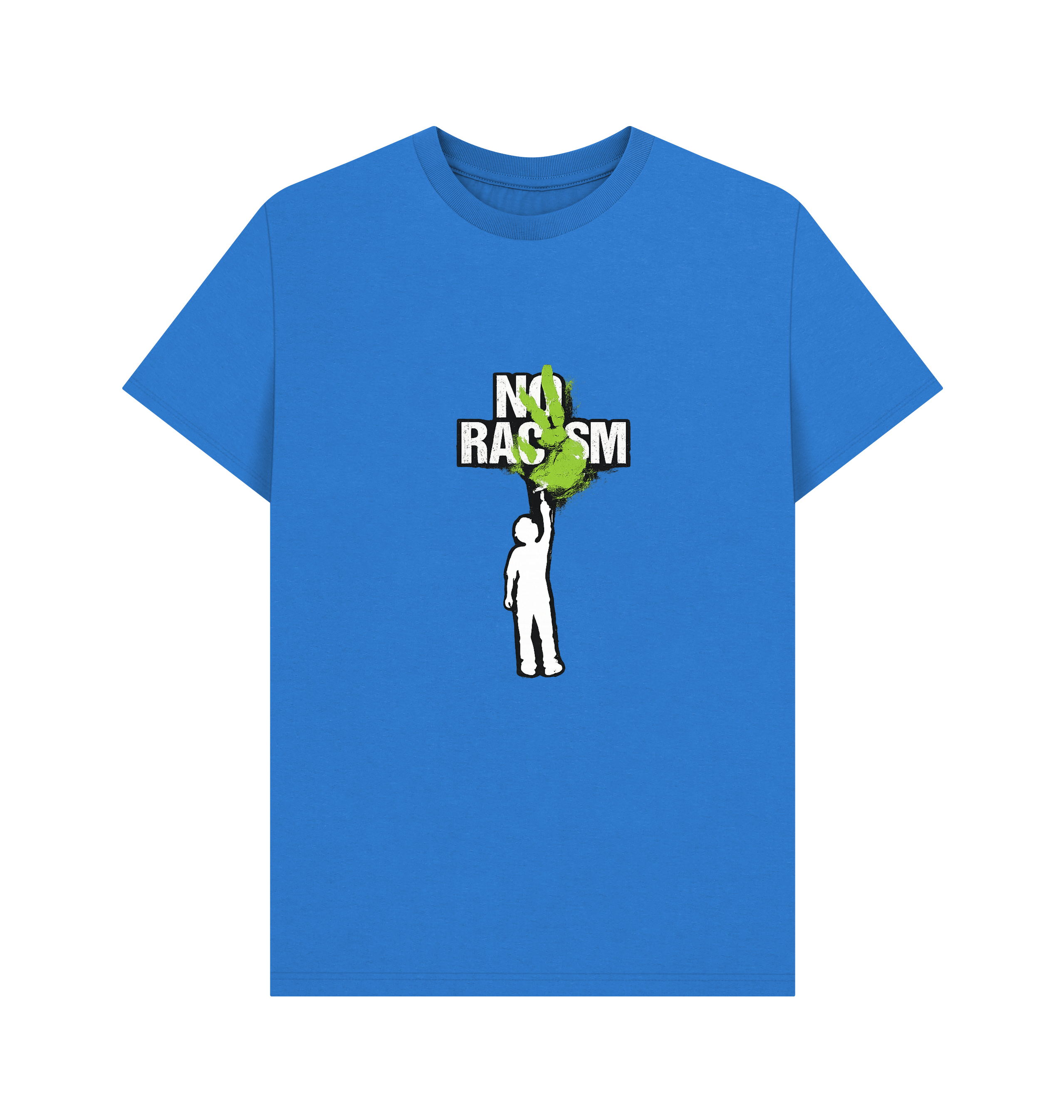 Bright Blue Printed T-shirt Front