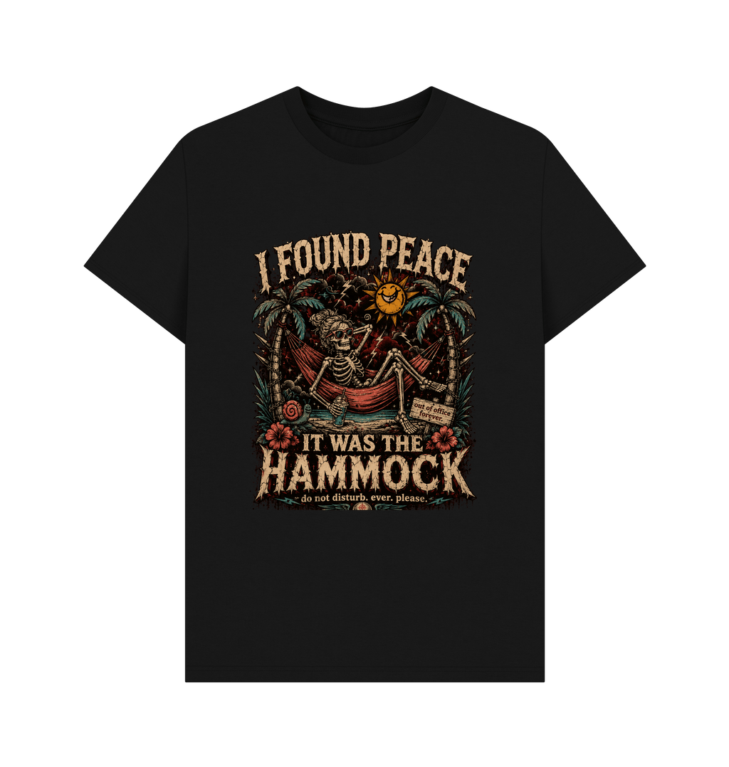Black Printed T-shirt Front