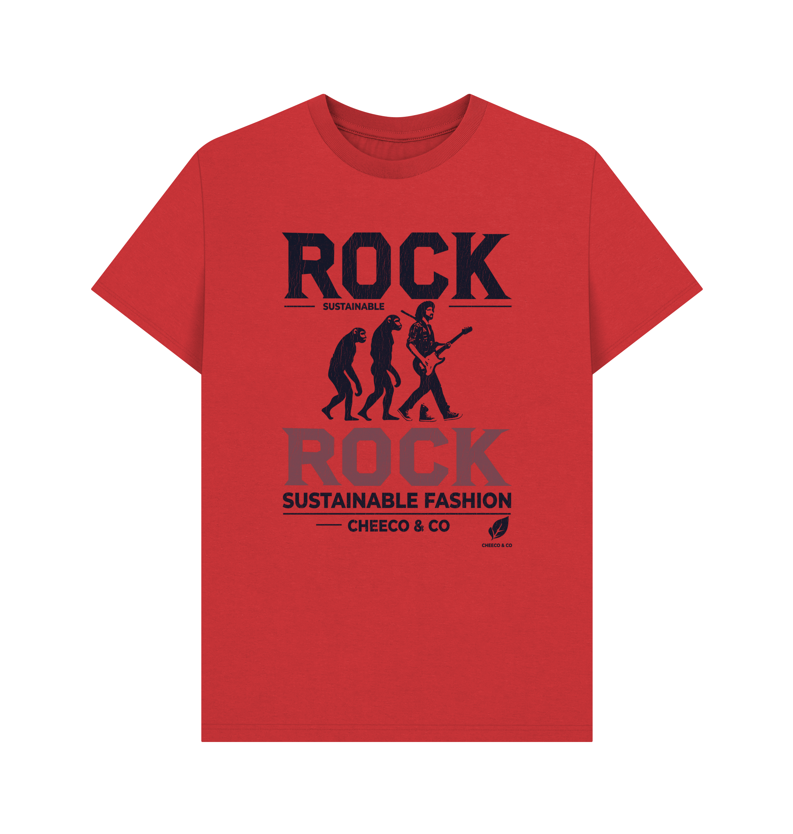 Red Printed T-shirt Front