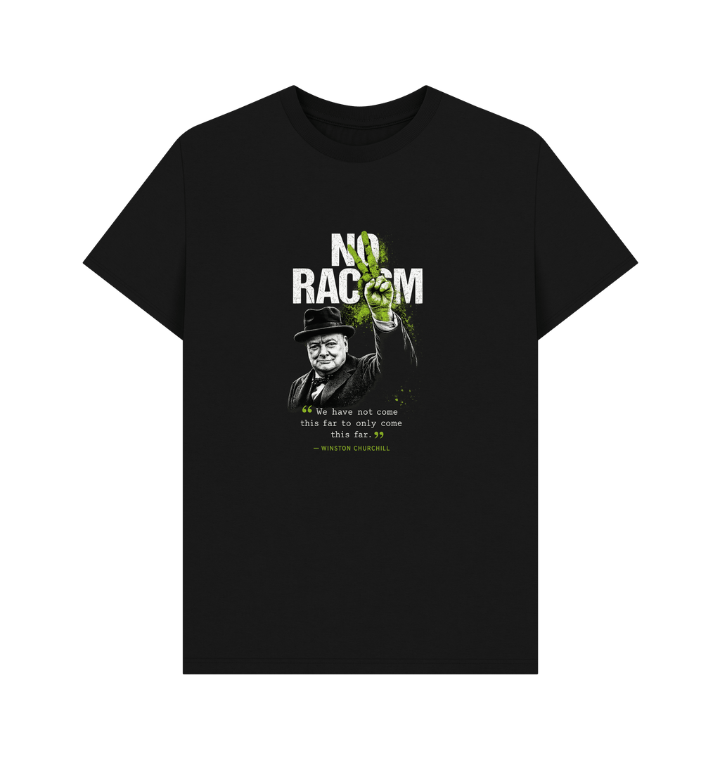 Black Printed T-shirt Front