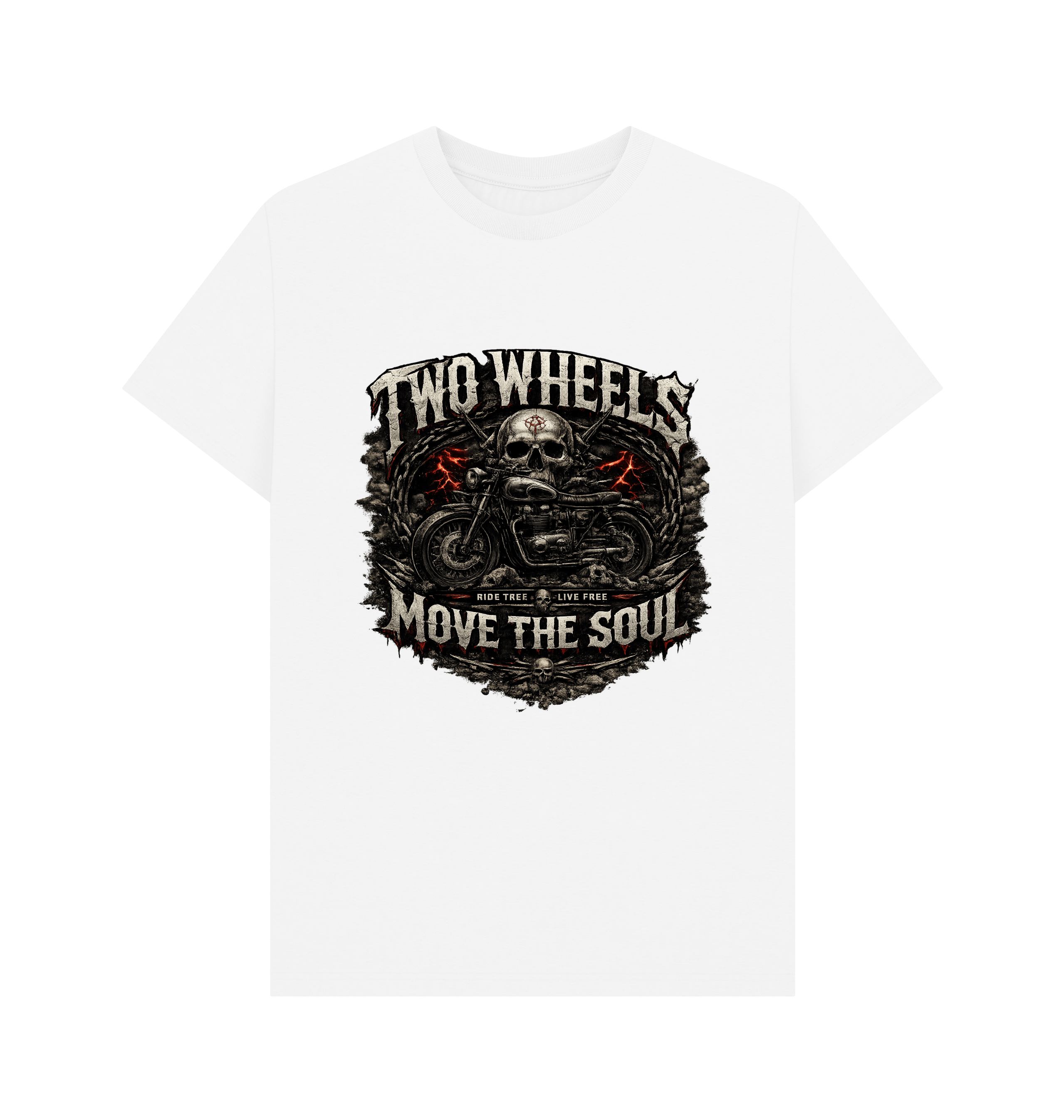 White Printed T-shirt Front