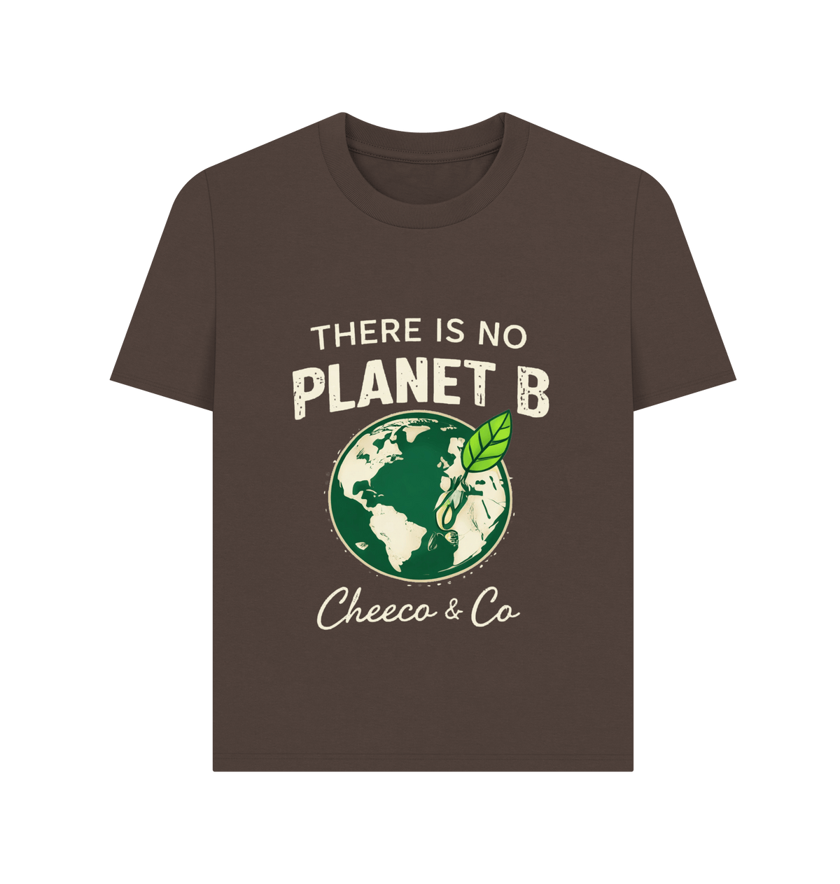 Chocolate Printed T-shirt Front