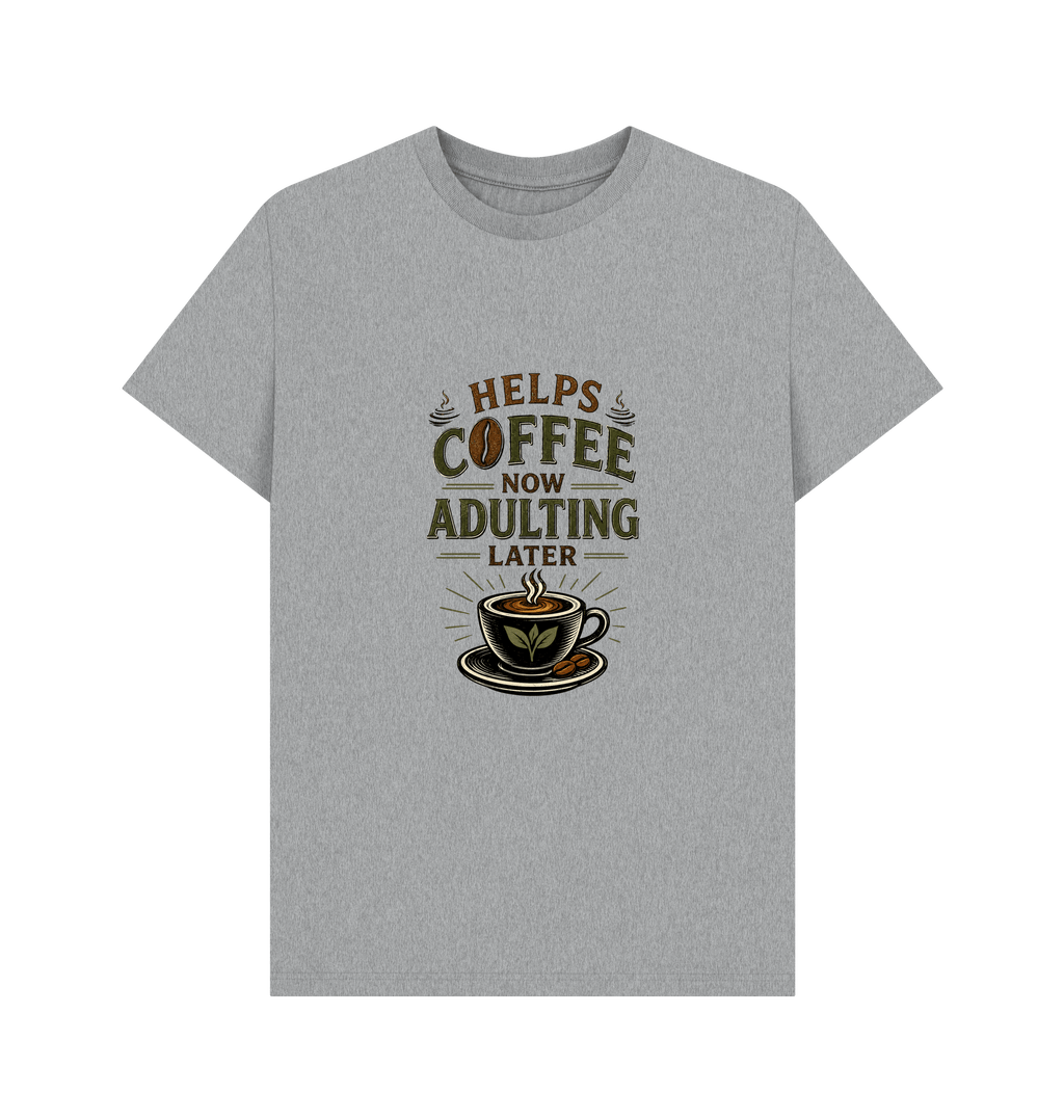 Athletic Grey Printed T-shirt Front
