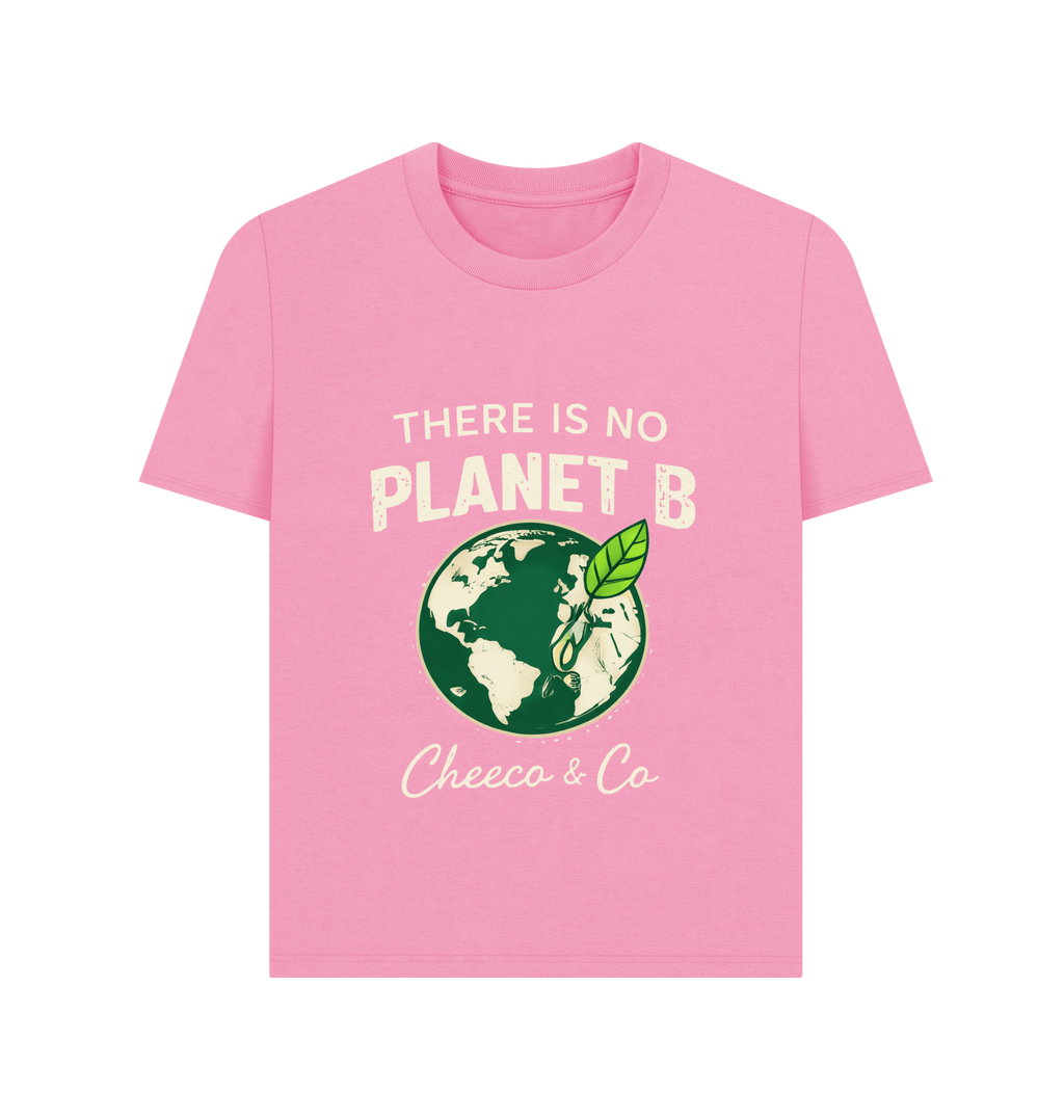 Rose Pink Printed T-shirt Front