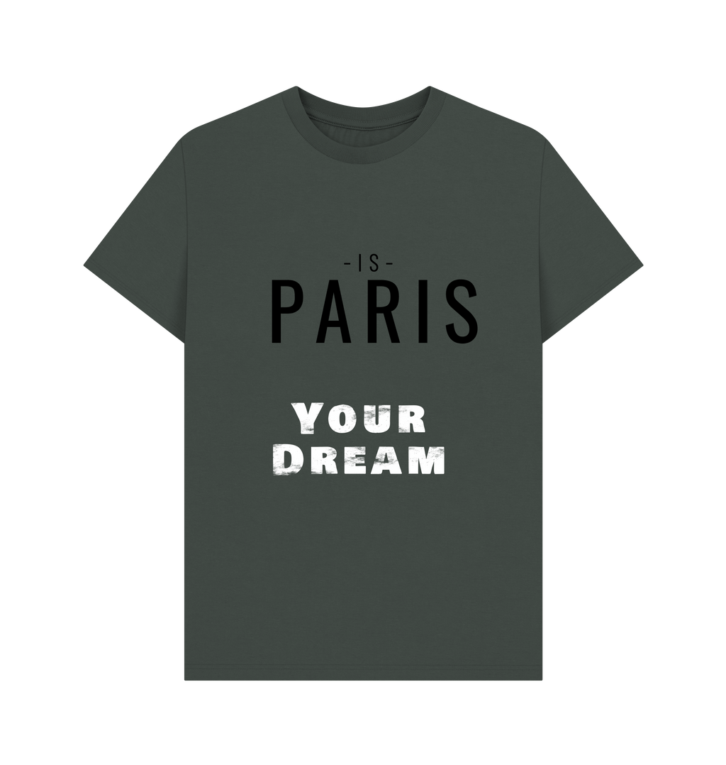 Dark Grey Printed T-shirt Front