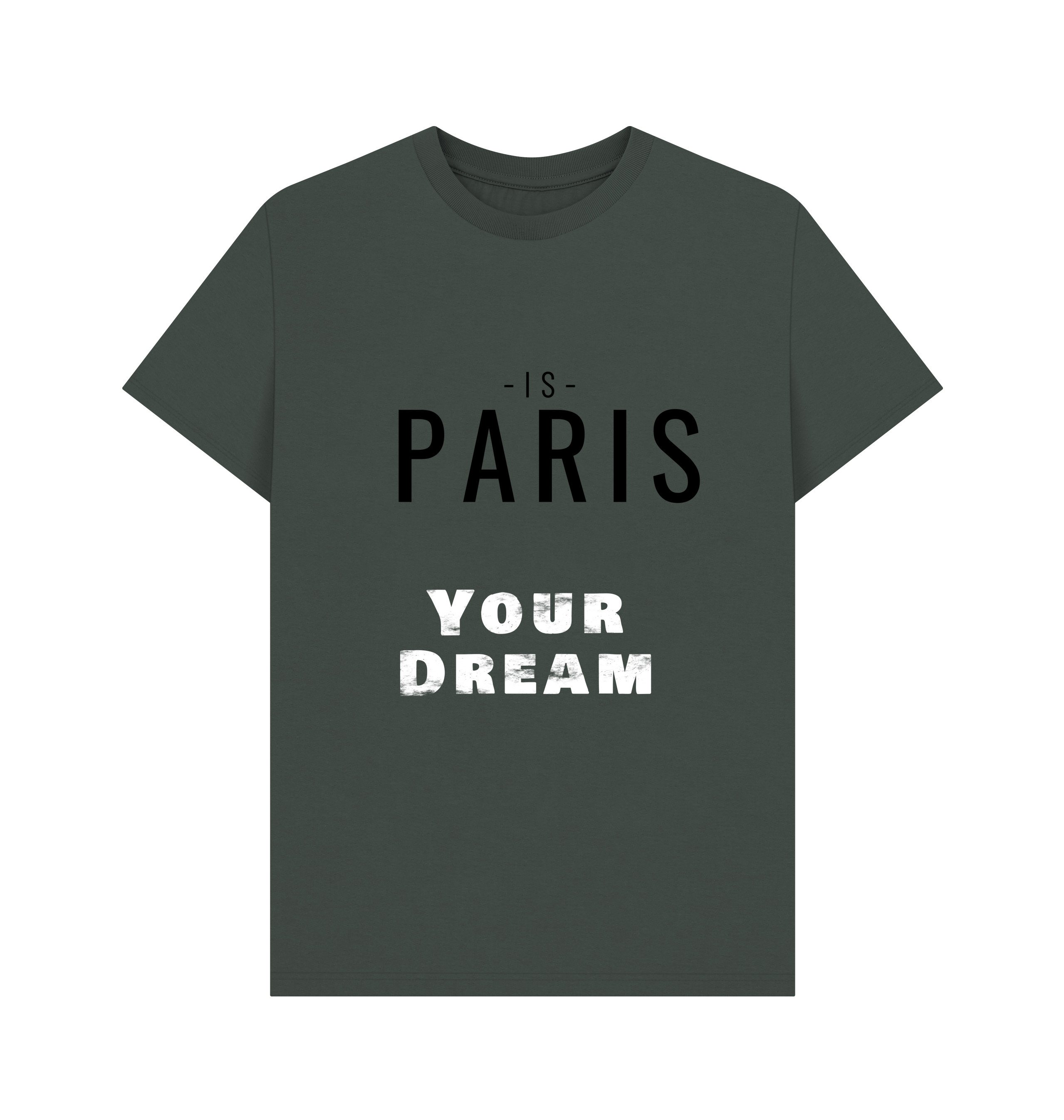 Dark Grey Printed T-shirt Front