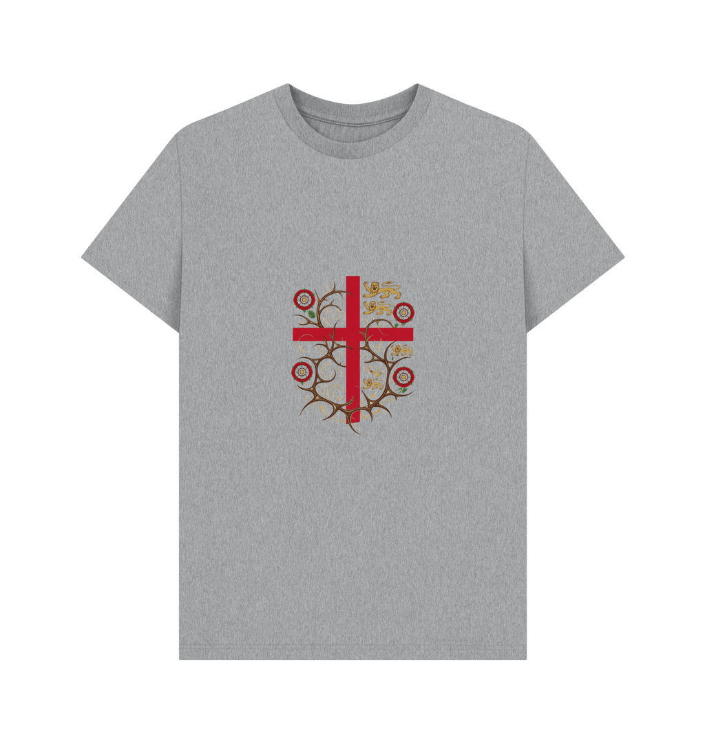 Athletic Grey Printed T-shirt Front