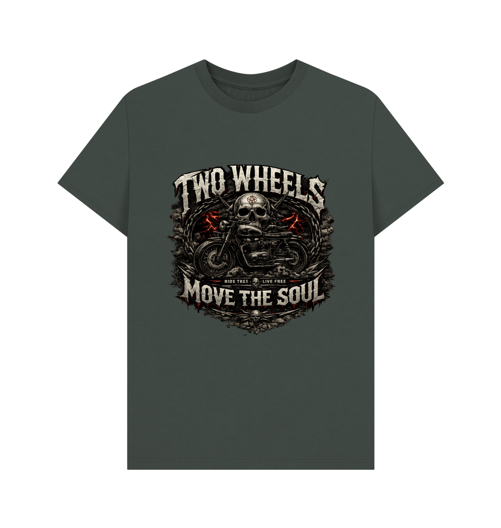 Dark Grey Printed T-shirt Front