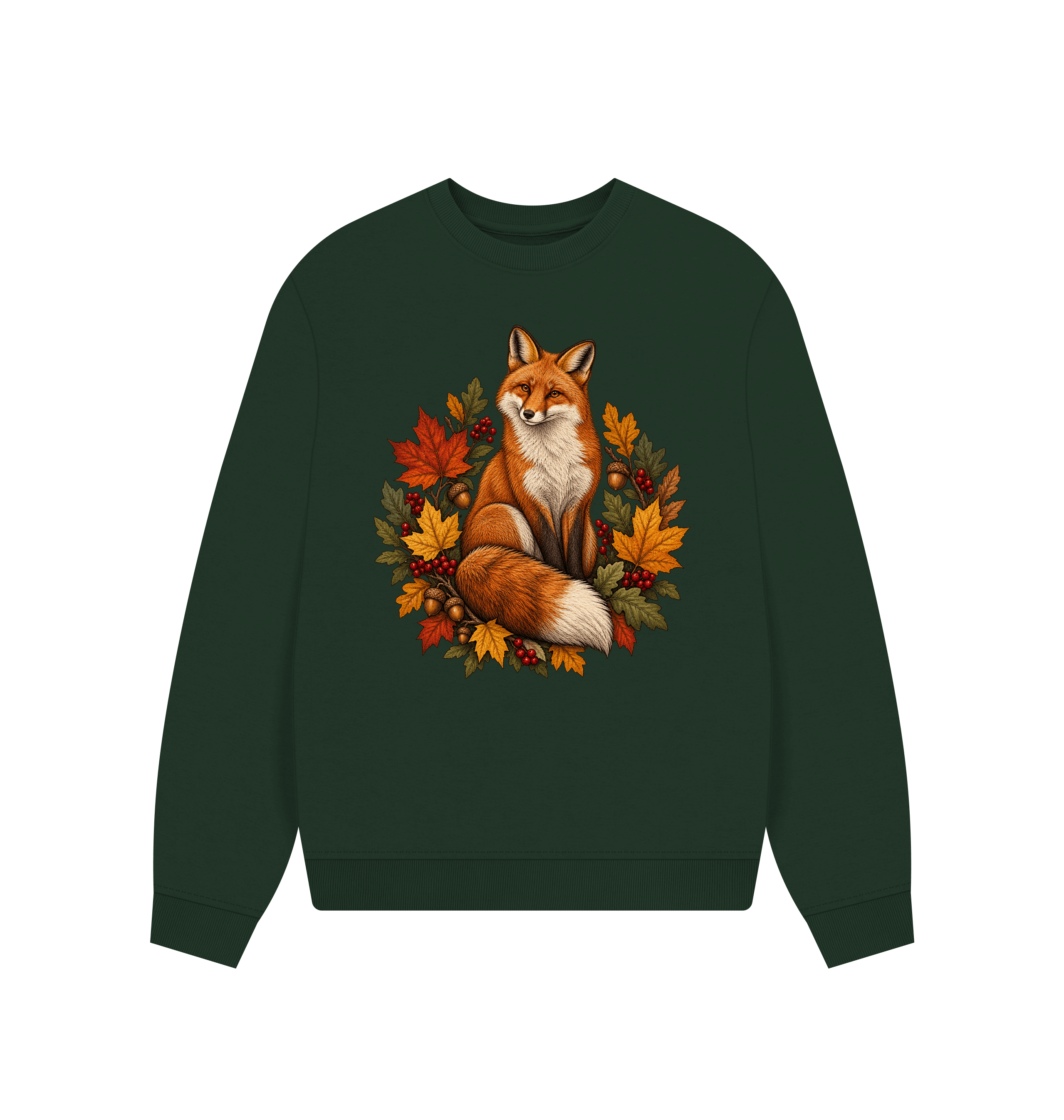 Evergreen Printed Sweater Front