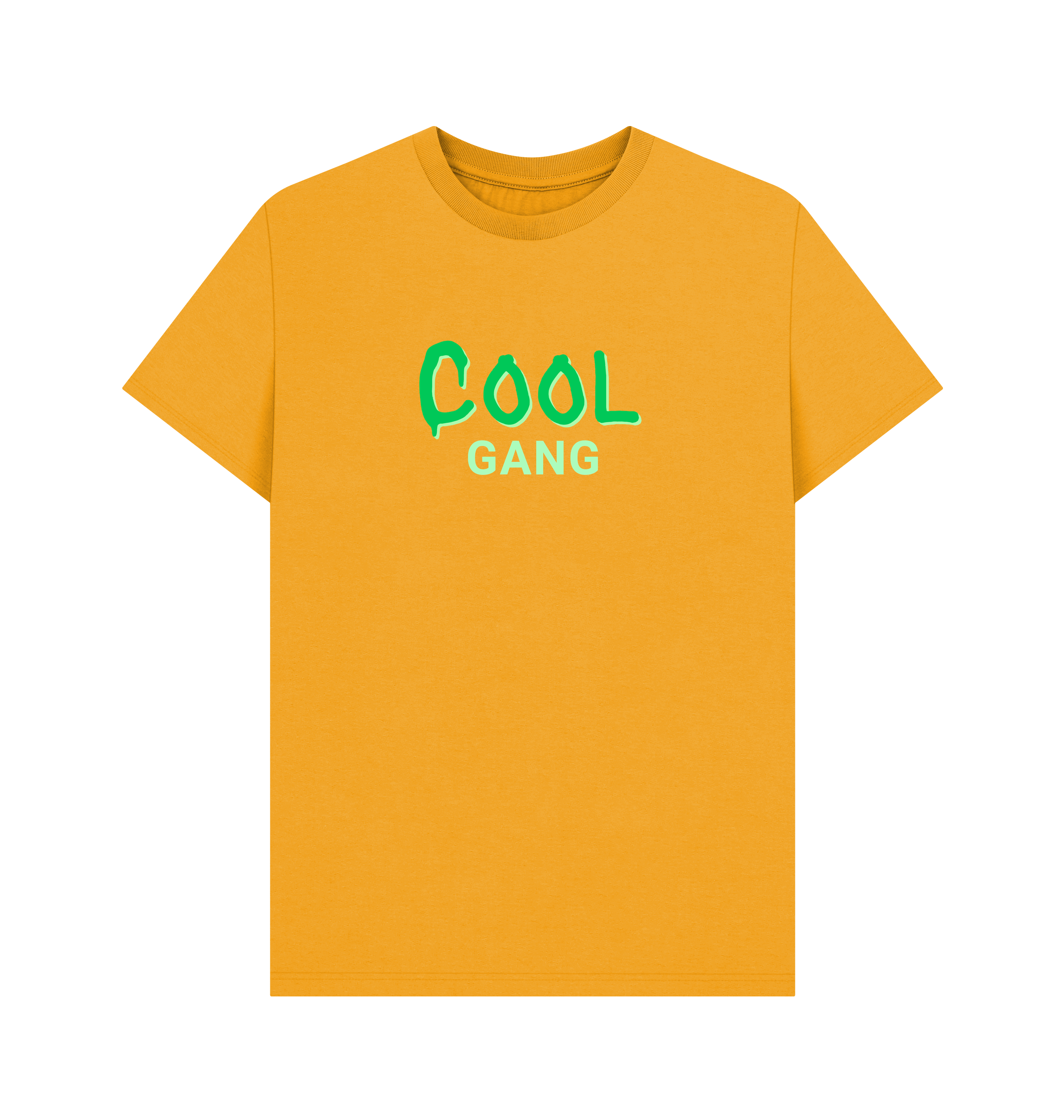 Mustard Printed T-shirt Front