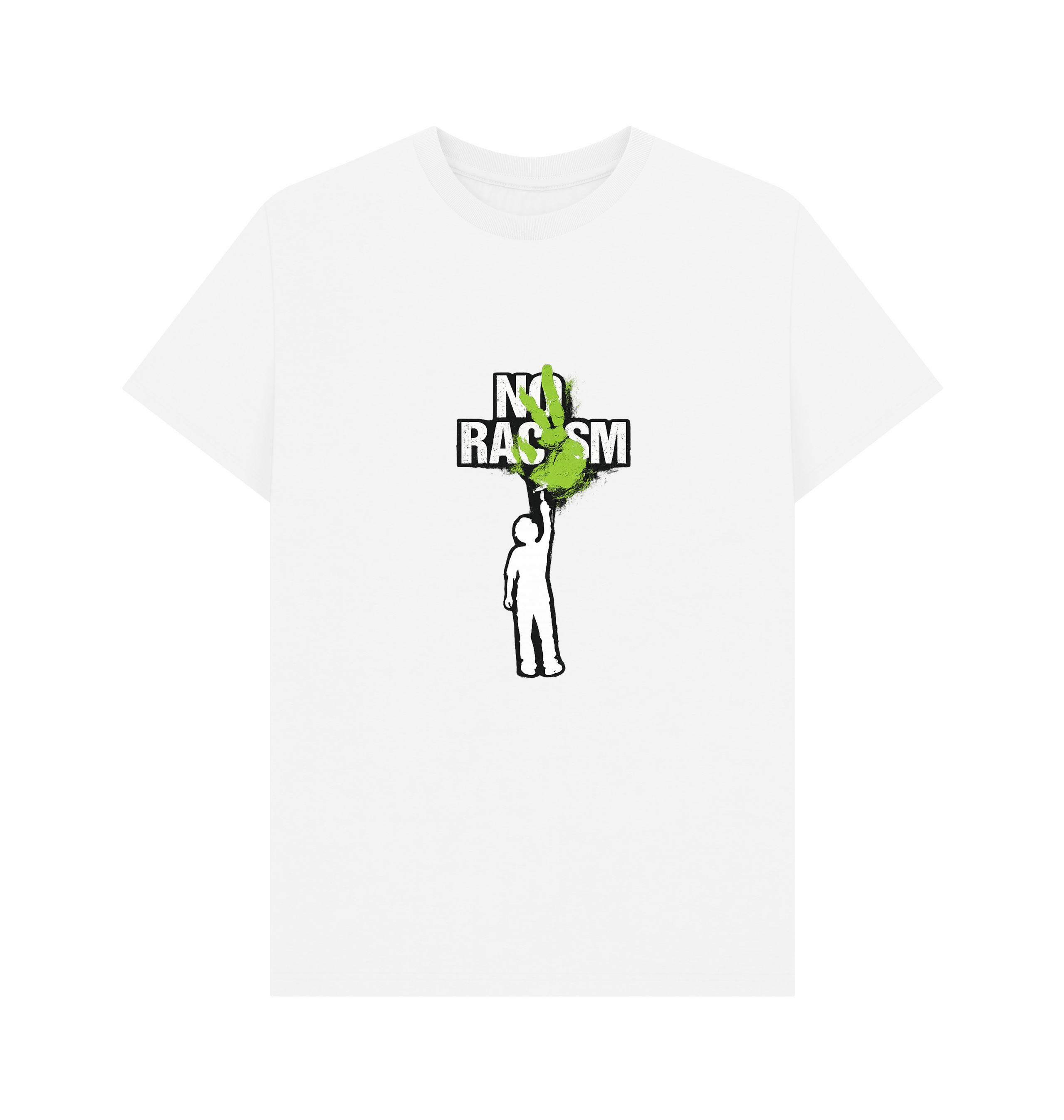 White Printed T-shirt Front