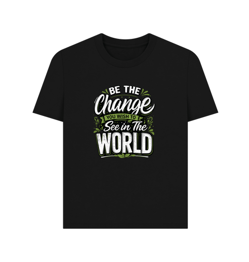 Black Printed T-shirt Front