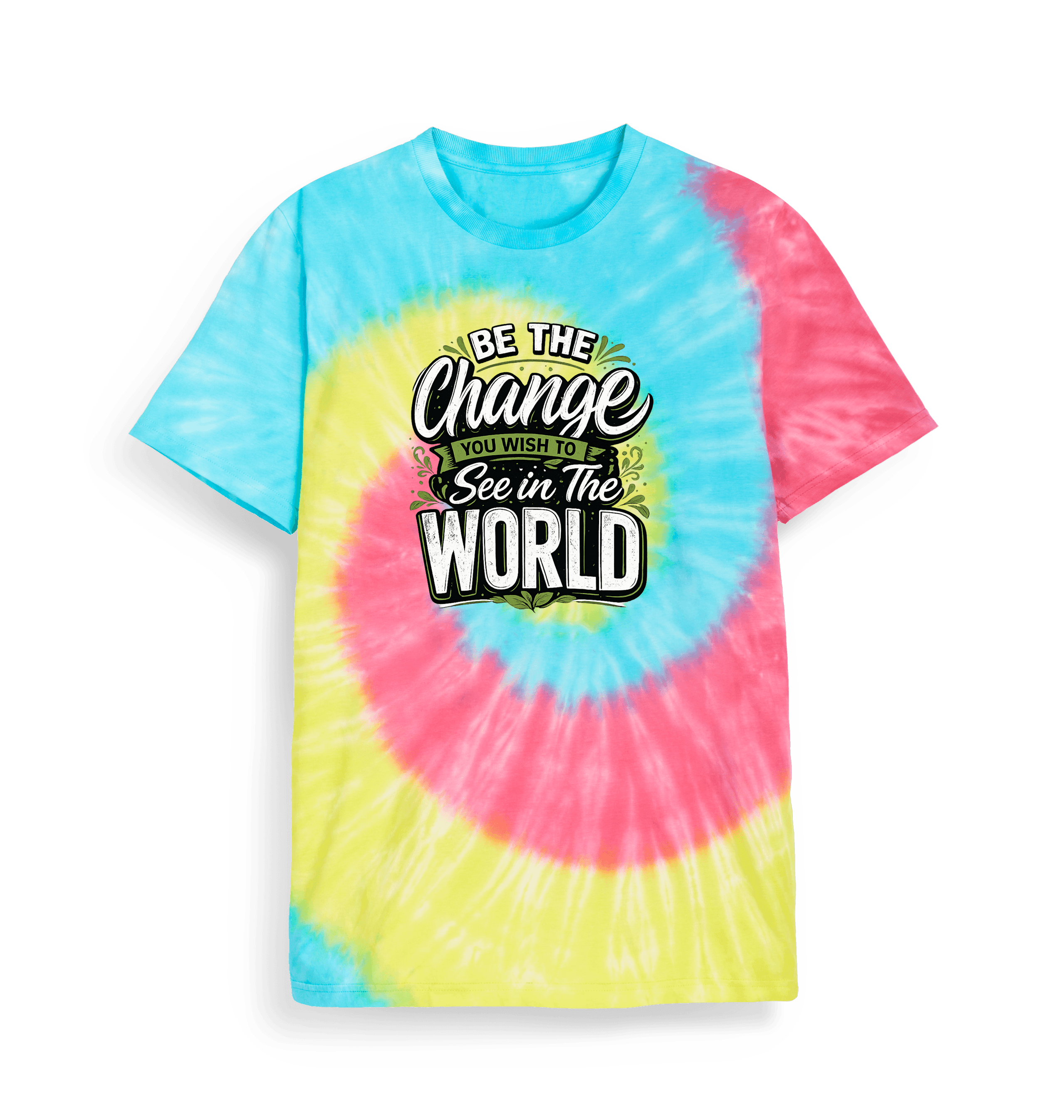 Tie Dye Printed T-shirt Front