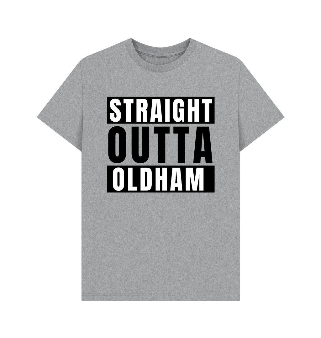 Athletic Grey Printed T-shirt Front