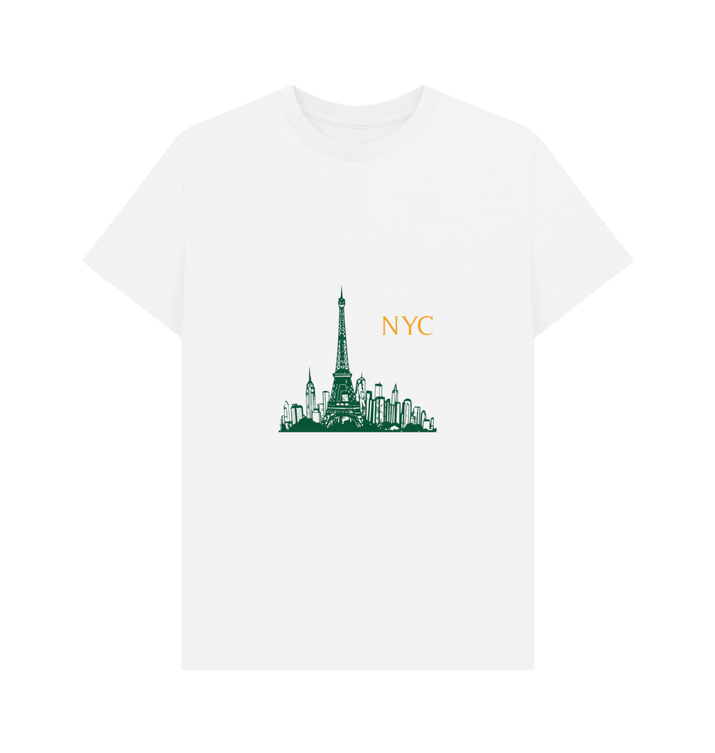 White Printed T-shirt Front