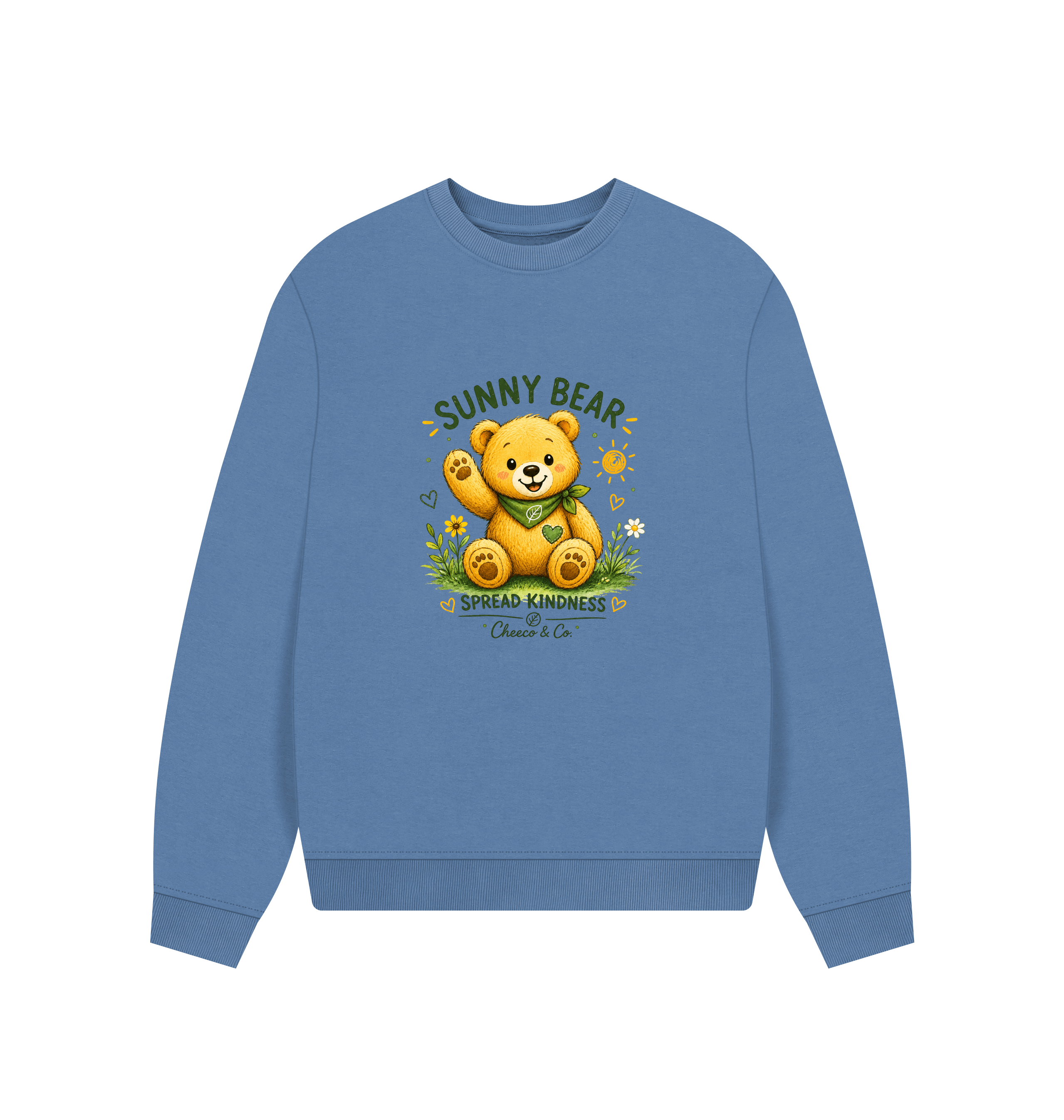 Solent Printed Sweater Front