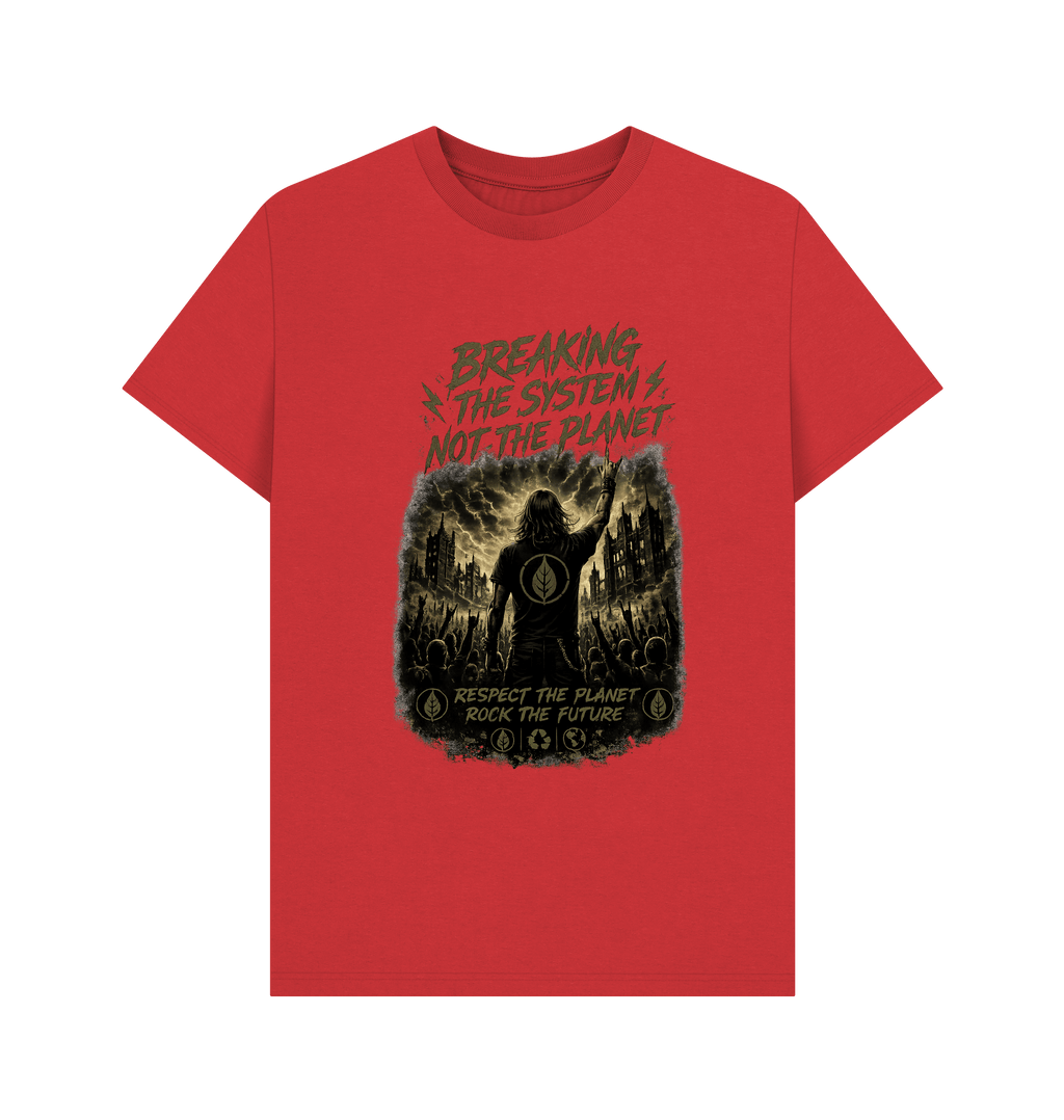 Red Printed T-shirt Front