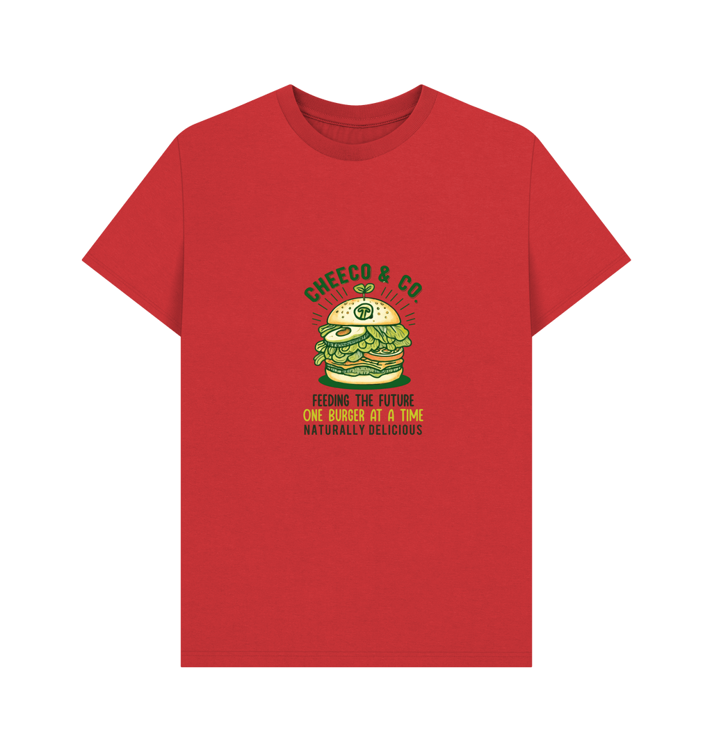 Red Printed T-shirt Front