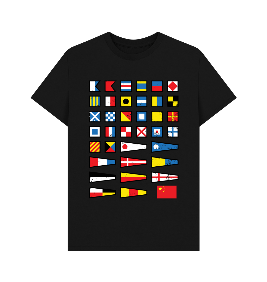 Black Printed T-shirt Front