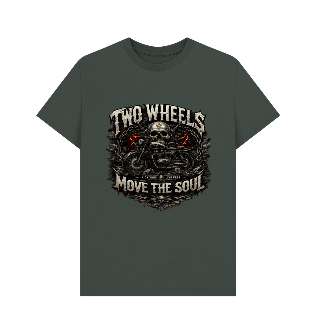 Dark Grey Printed T-shirt Front