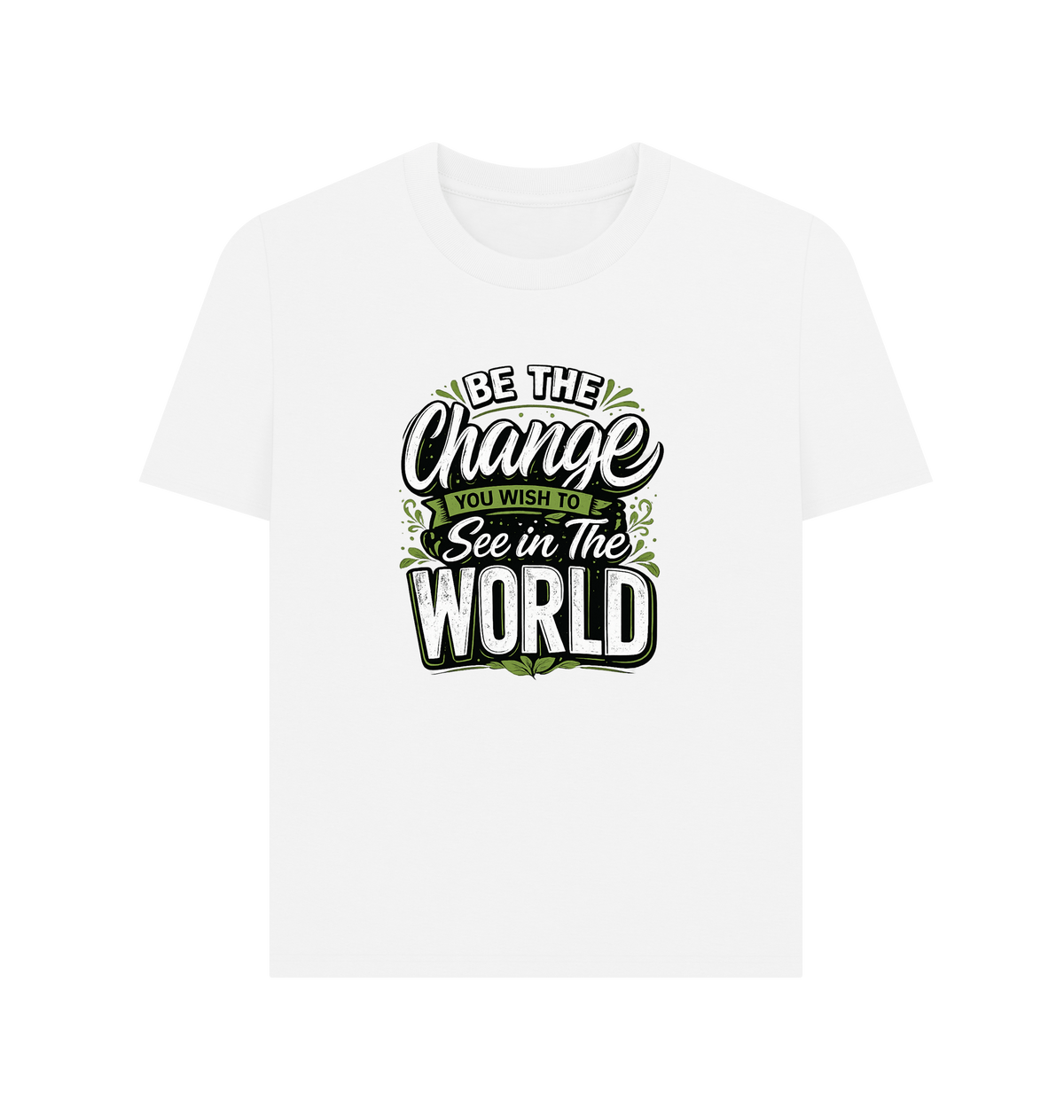 White Printed T-shirt Front
