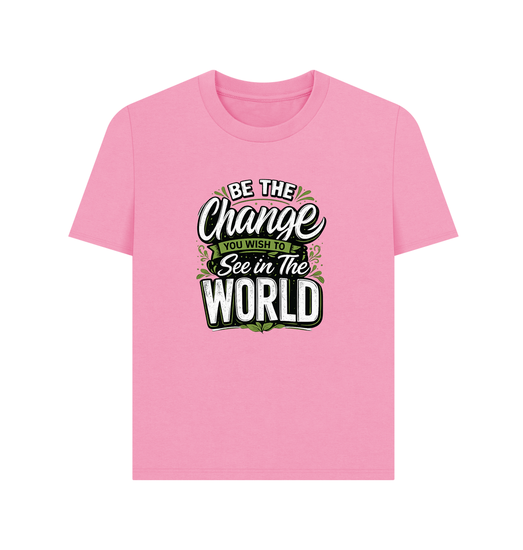 Rose Pink Printed T-shirt Front