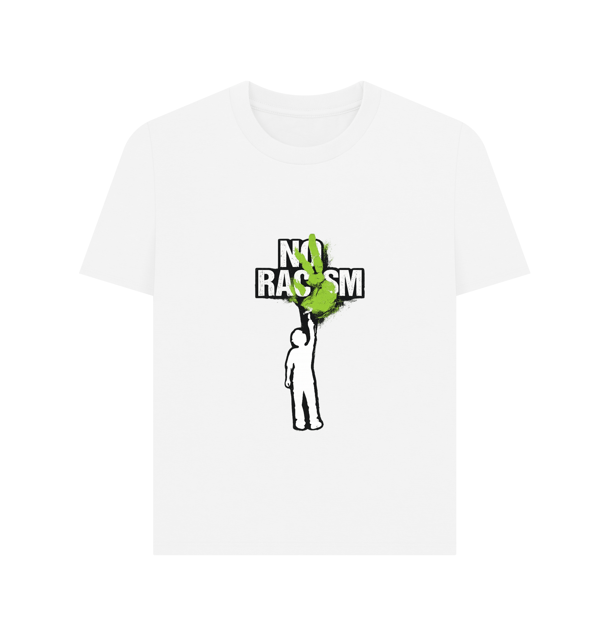 White Printed T-shirt Front