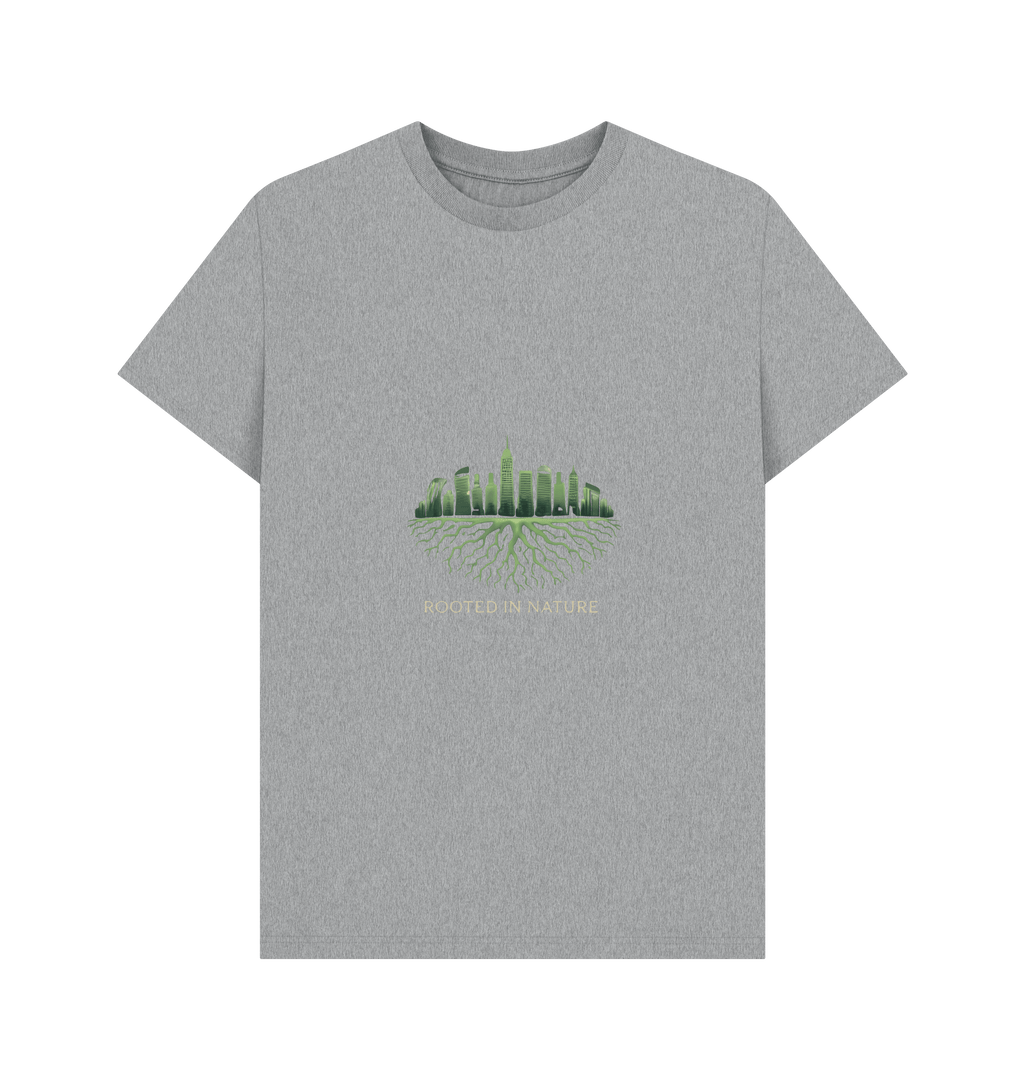 Athletic Grey Printed T-shirt Front