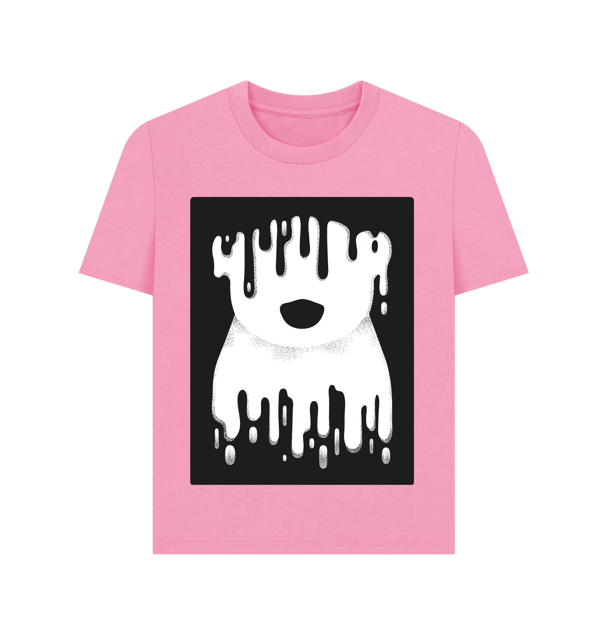 Rose Pink Printed T-shirt Front