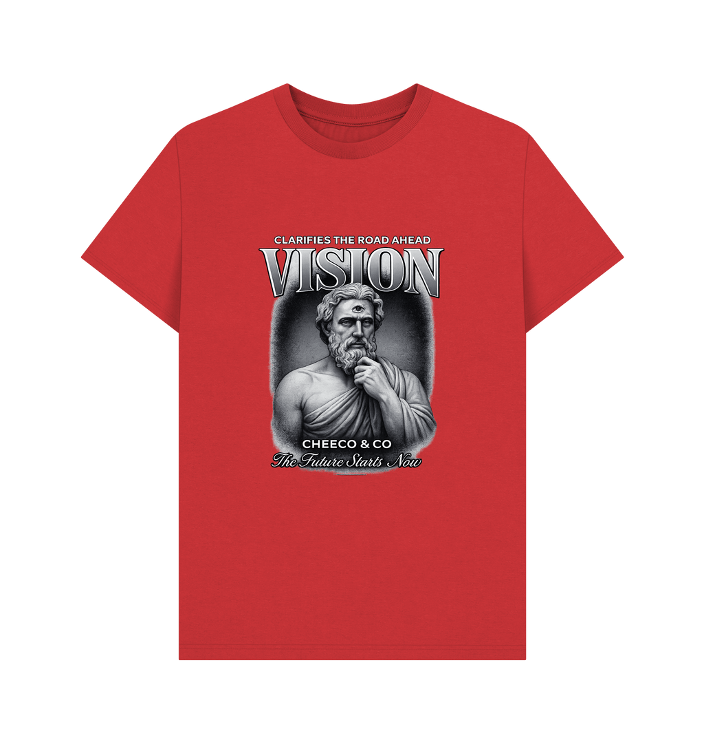 Red Printed T-shirt Front