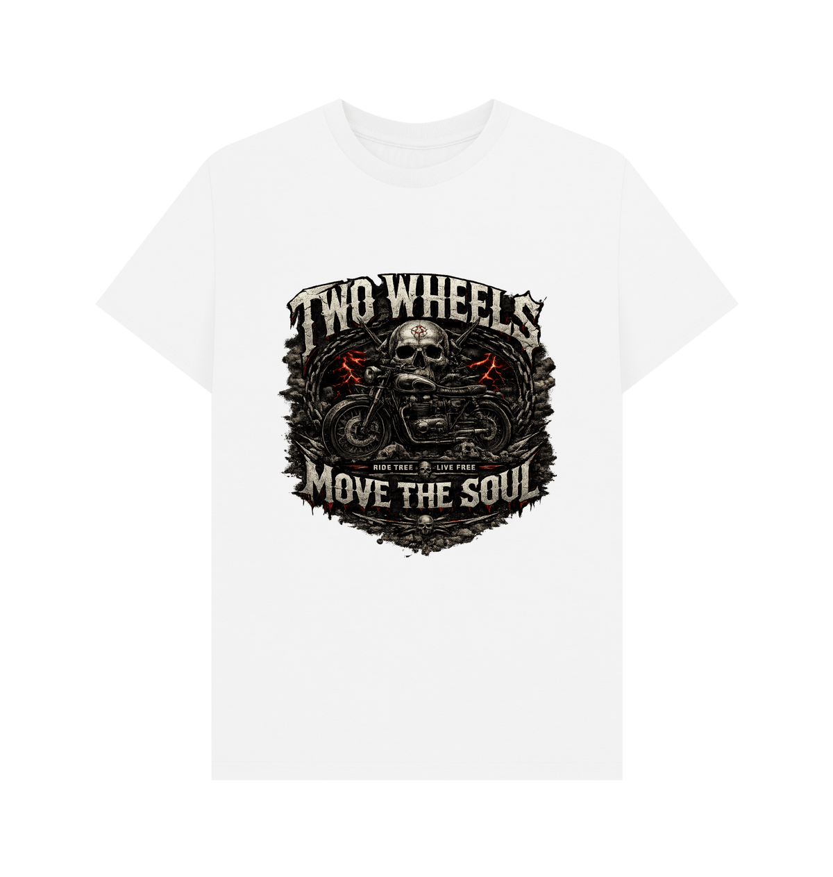 White Printed T-shirt Front