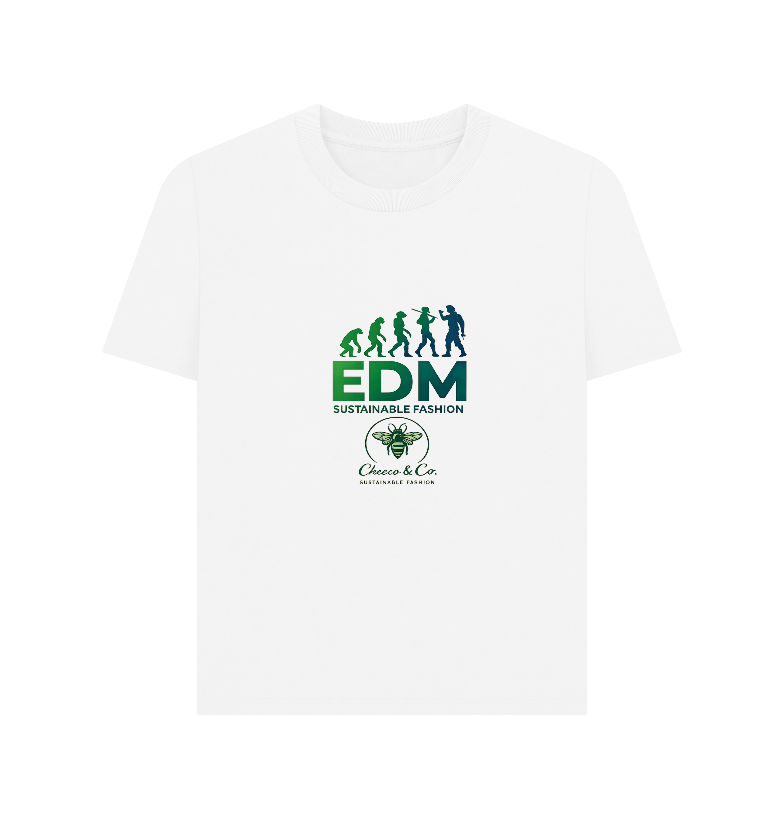 White Printed T-shirt Front