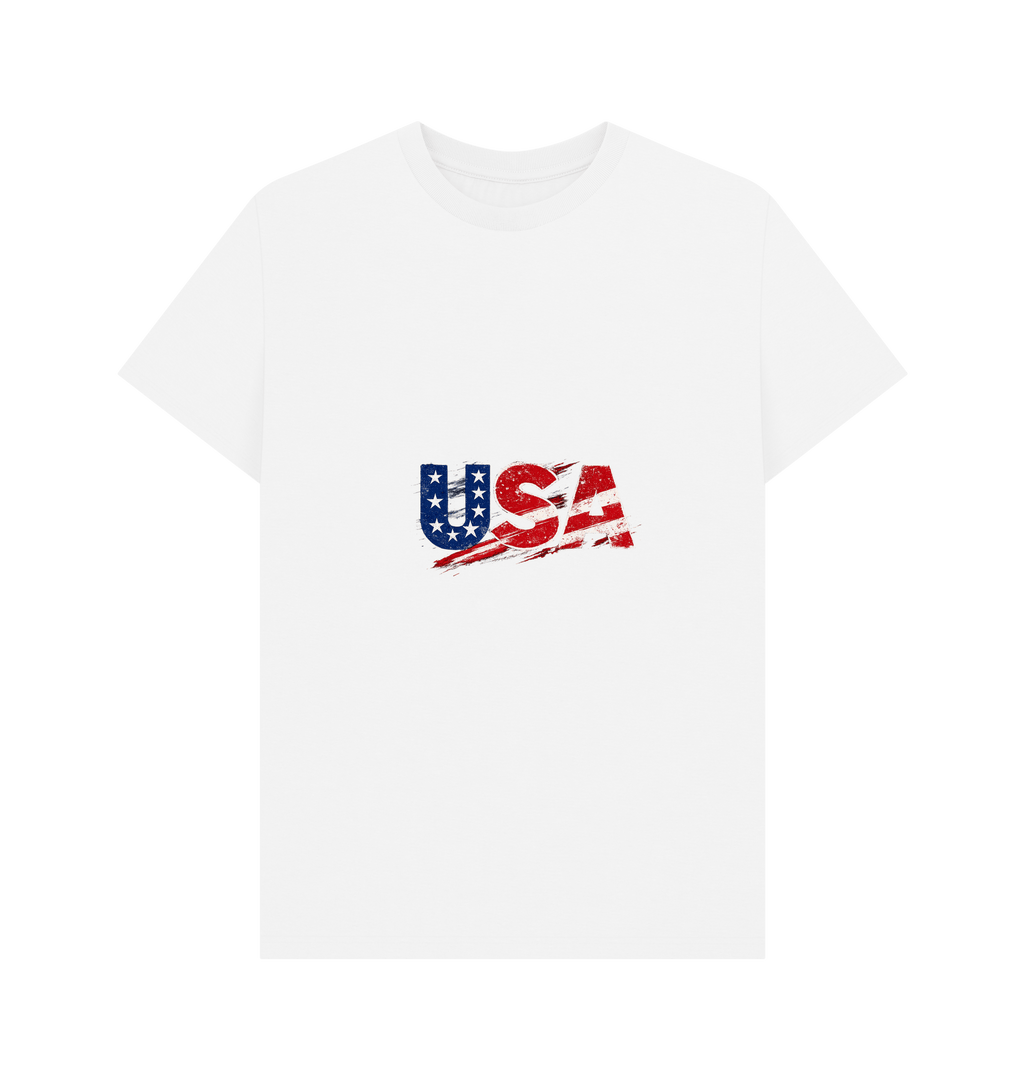 White Printed T-shirt Front