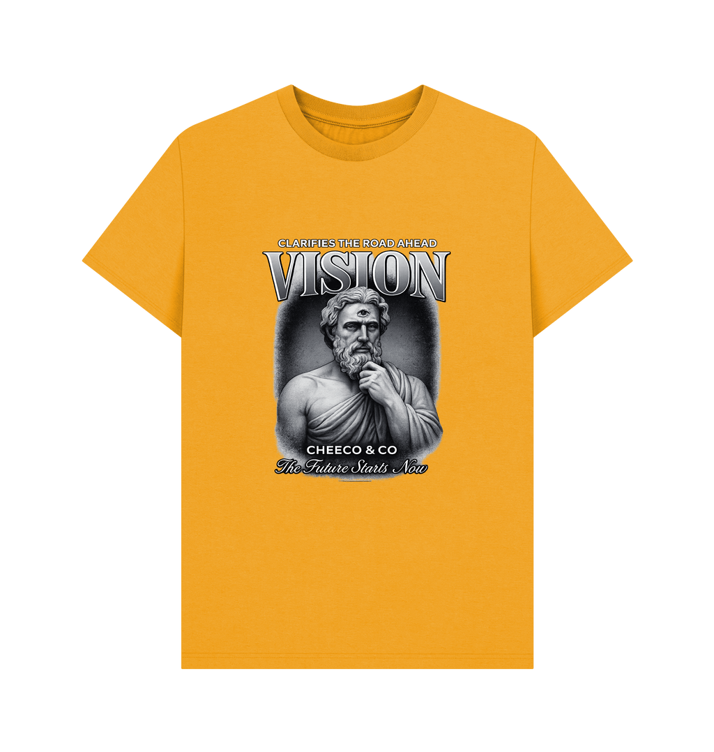 Mustard Printed T-shirt Front