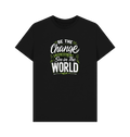 Black Printed T-shirt Front