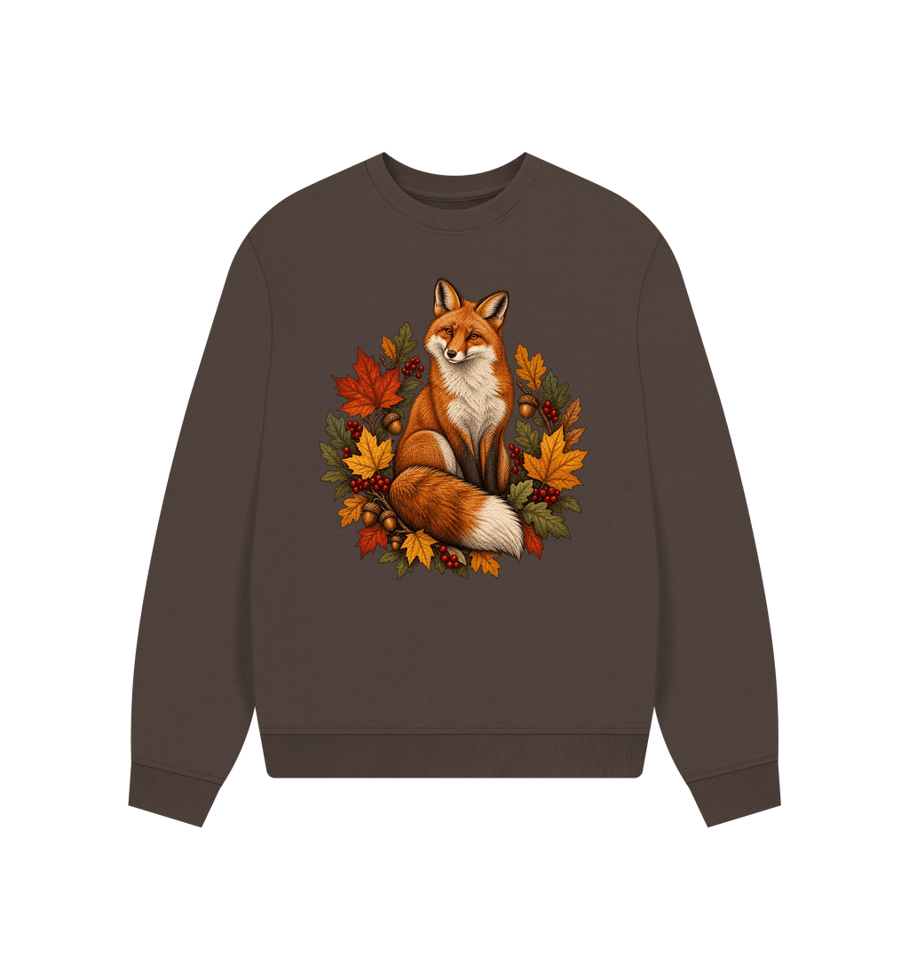Chocolate Printed Sweater Front