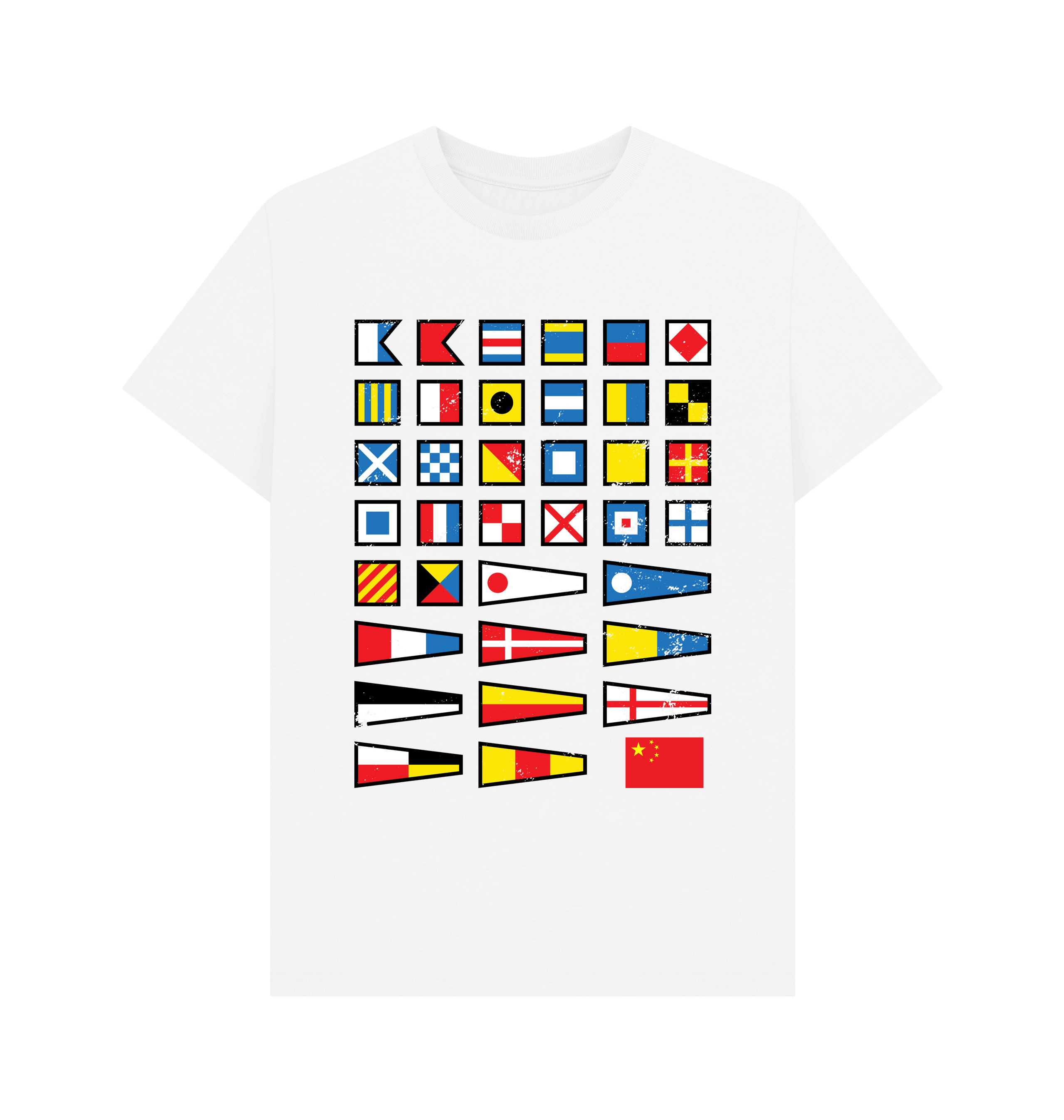 White Printed T-shirt Front
