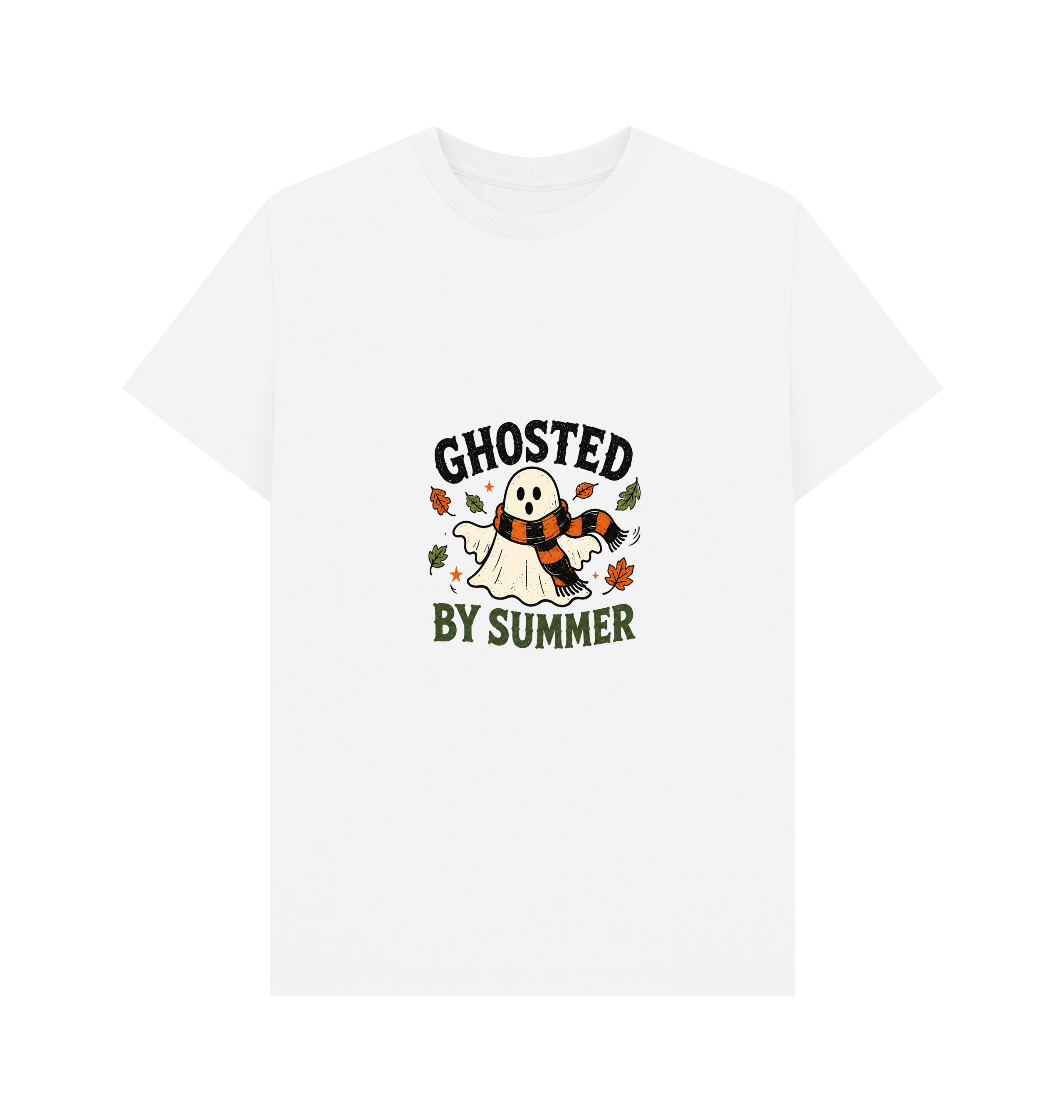 White Printed T-shirt Front